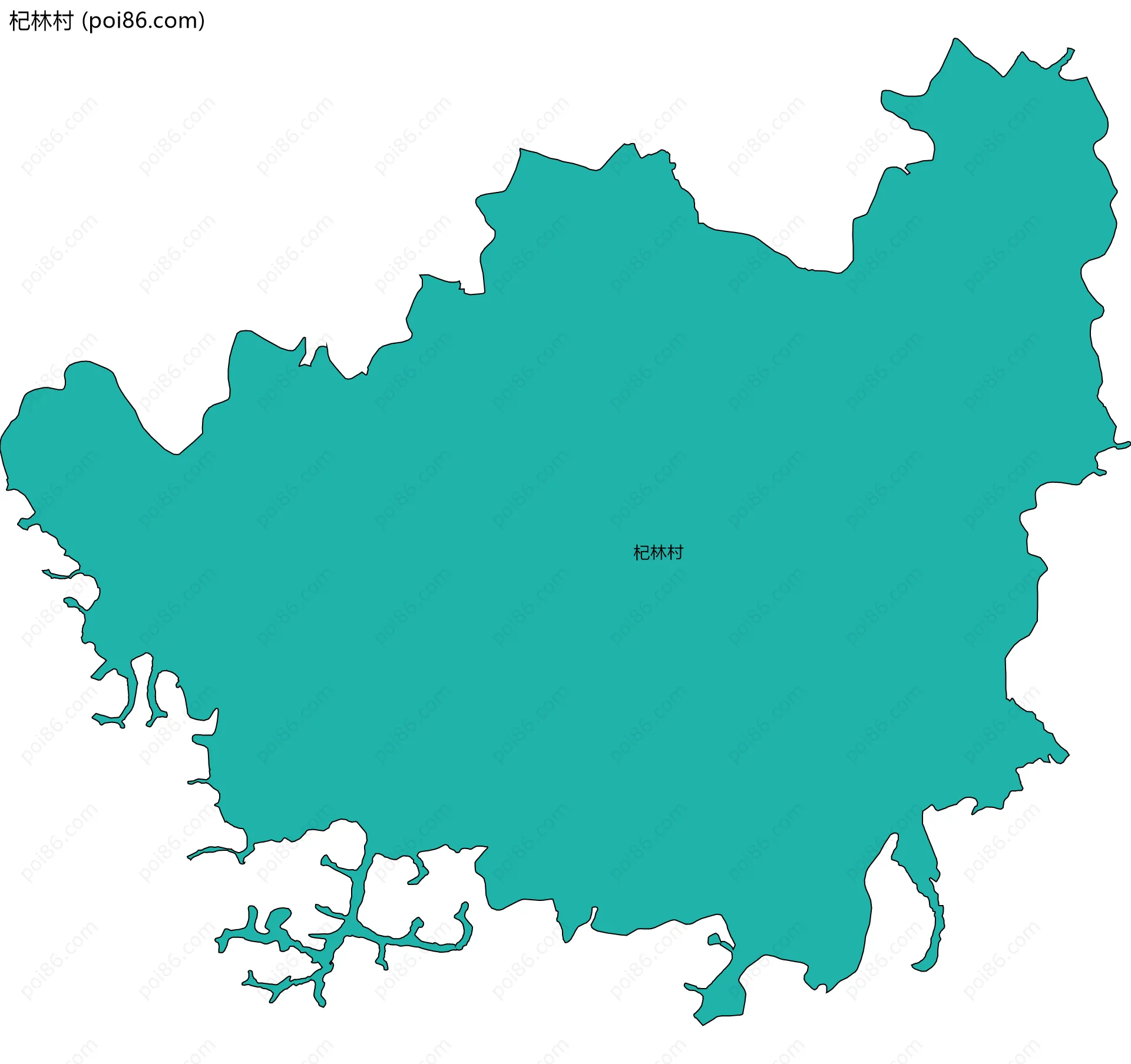 杞林村边界地图