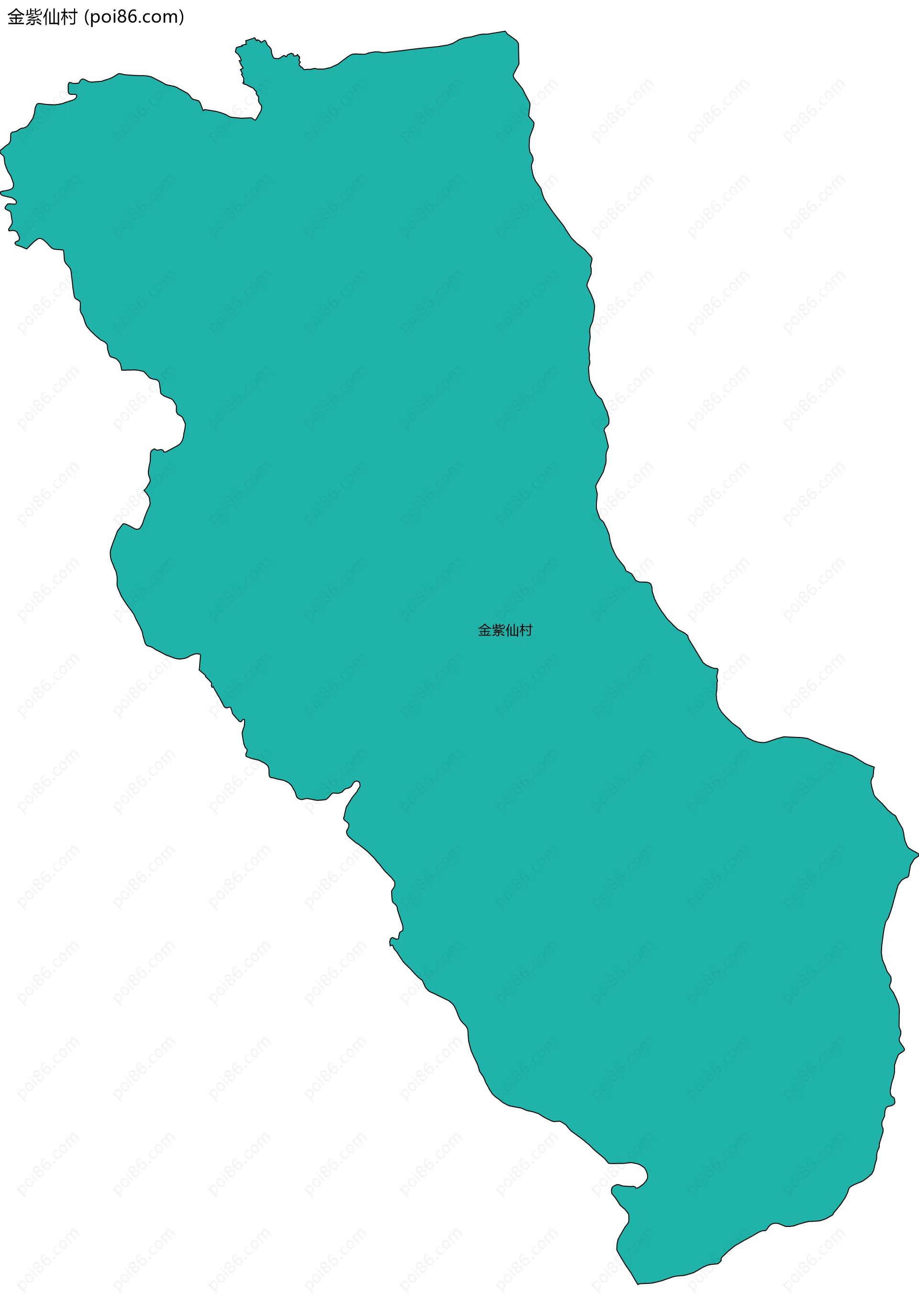 金紫仙村边界地图