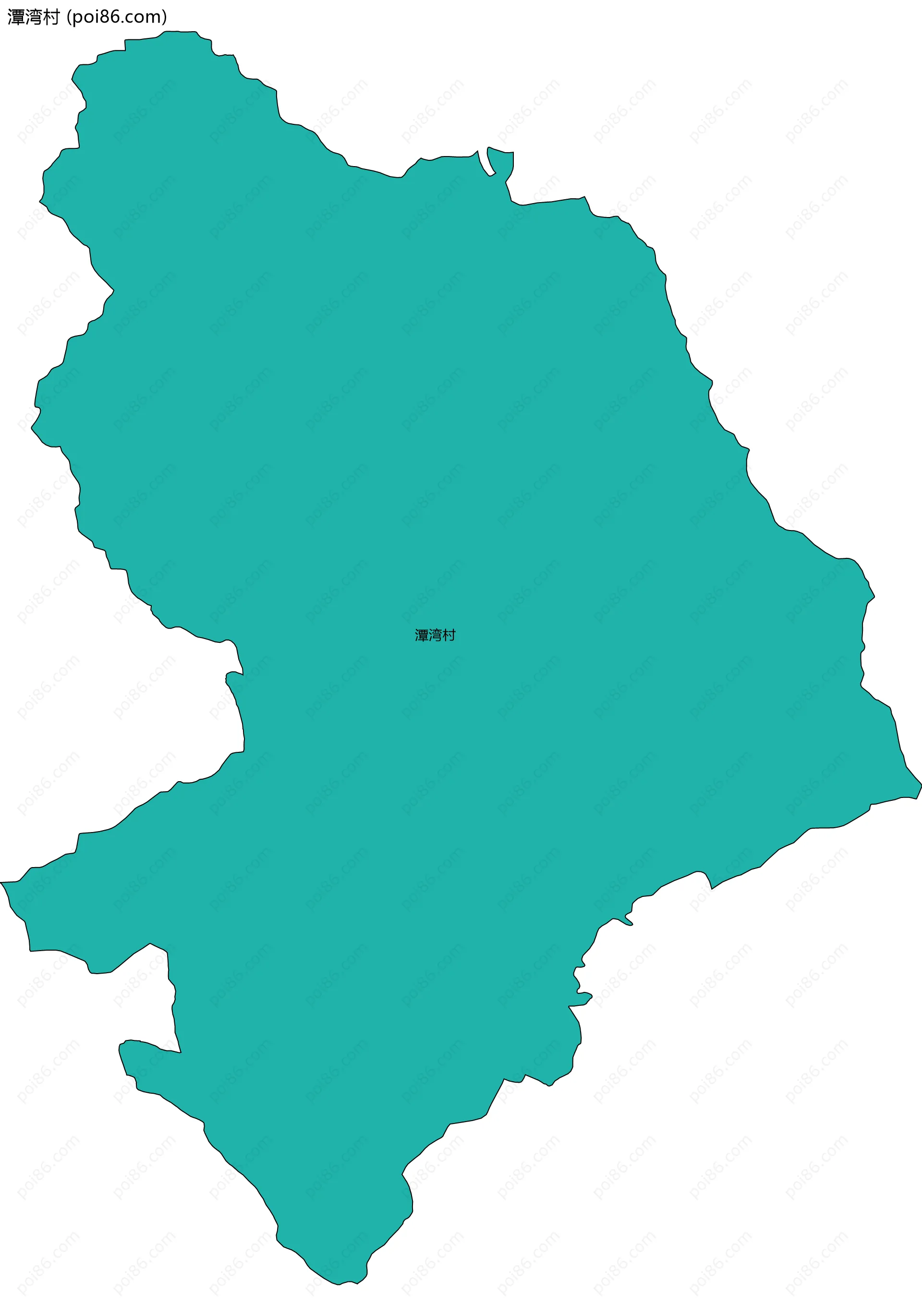 潭湾村边界地图