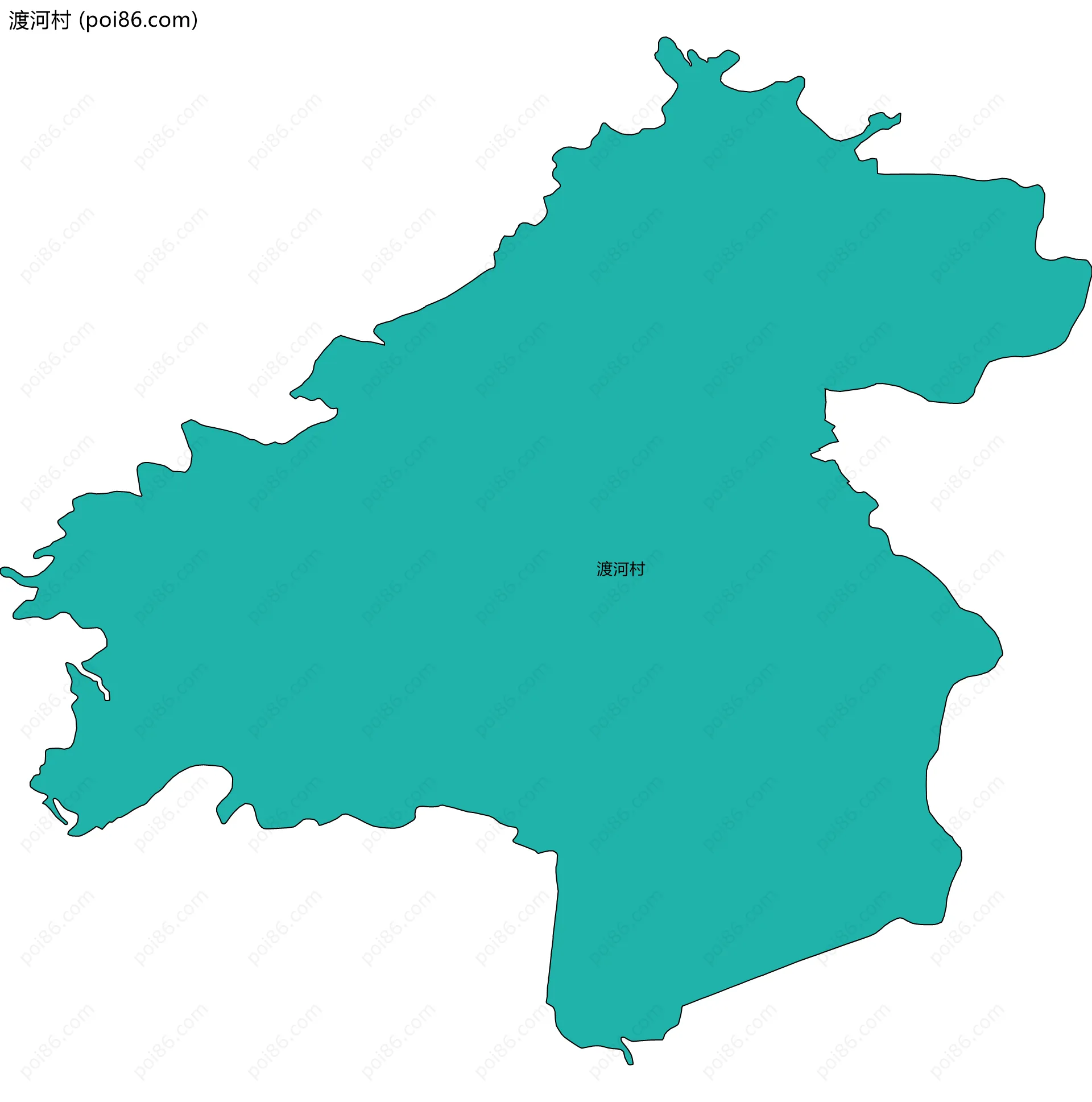 渡河村边界地图