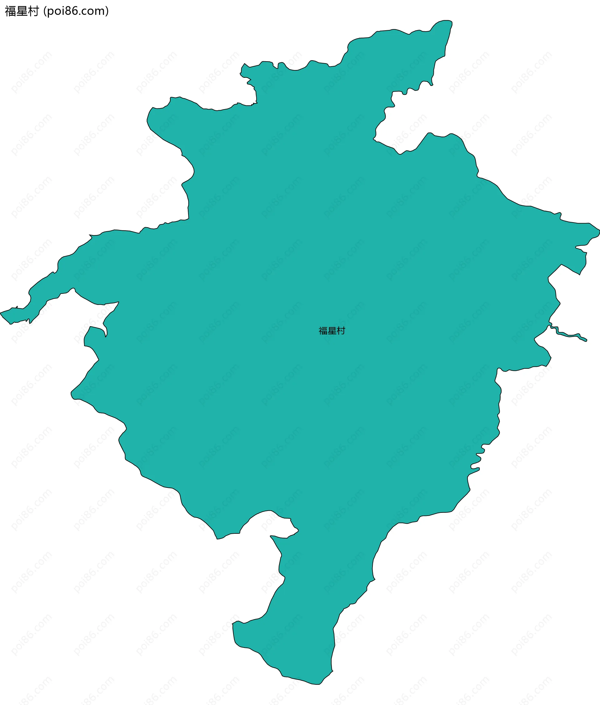 福星村边界地图