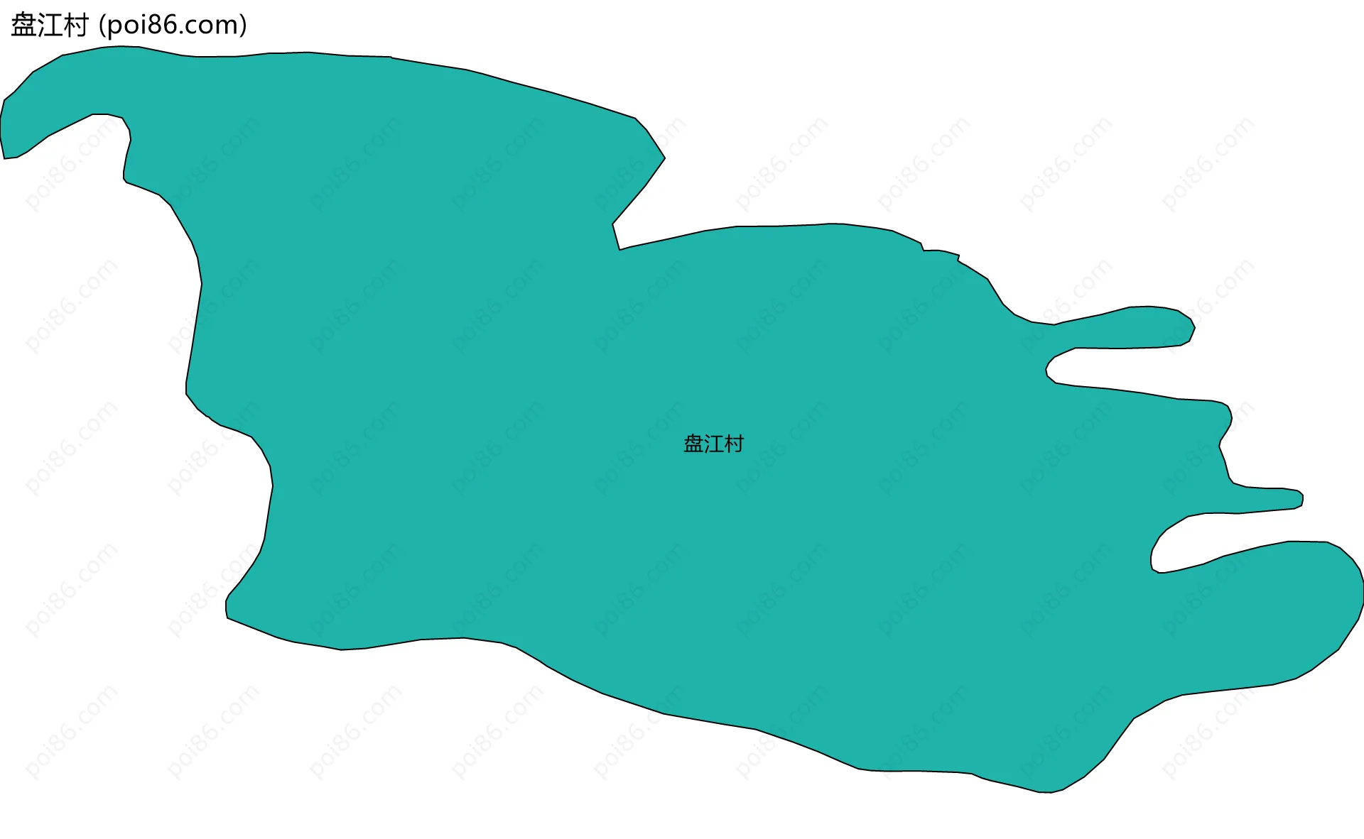 盘江村边界地图