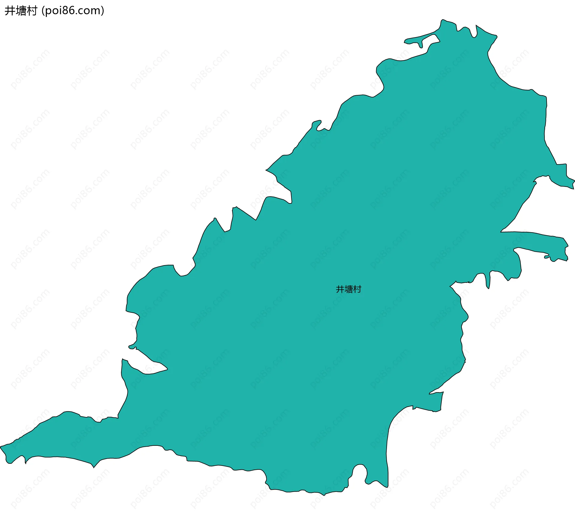 井塘村边界地图