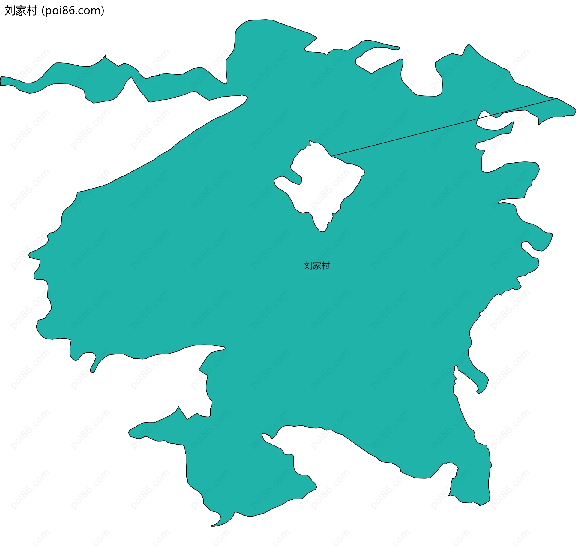 刘家村边界地图