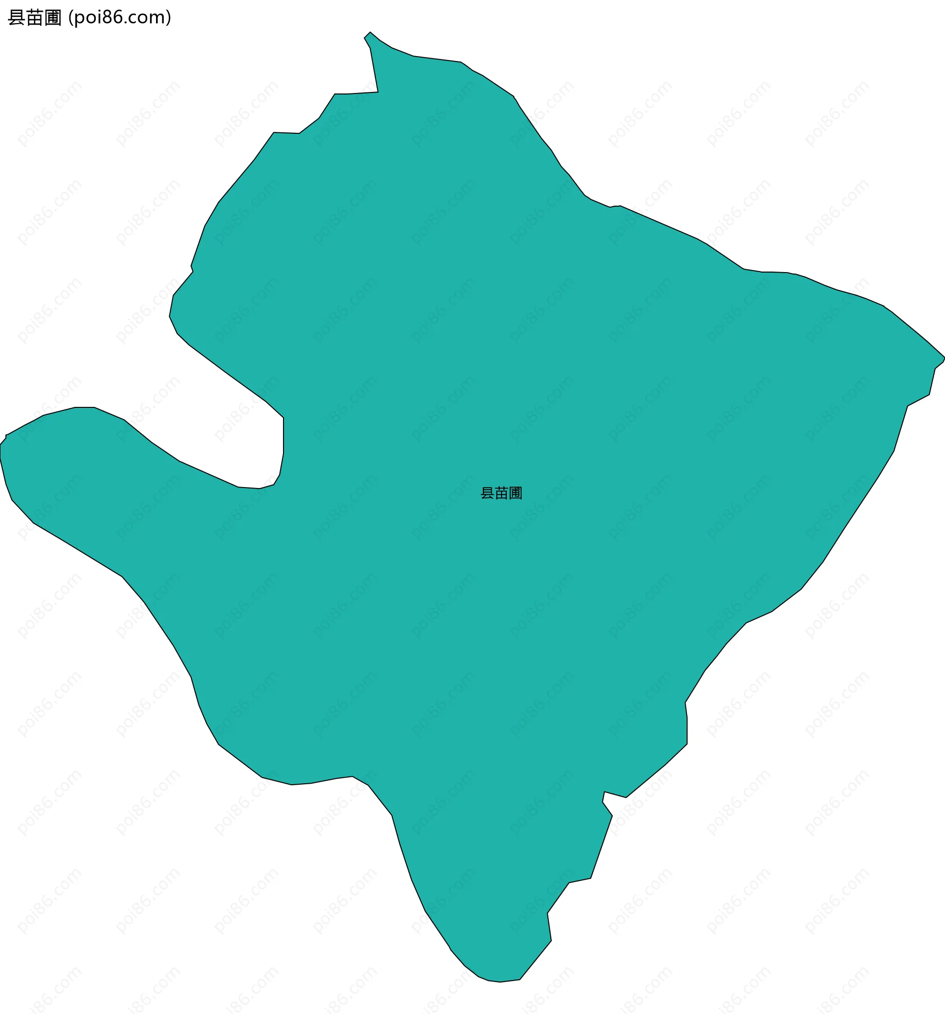 县苗圃边界地图