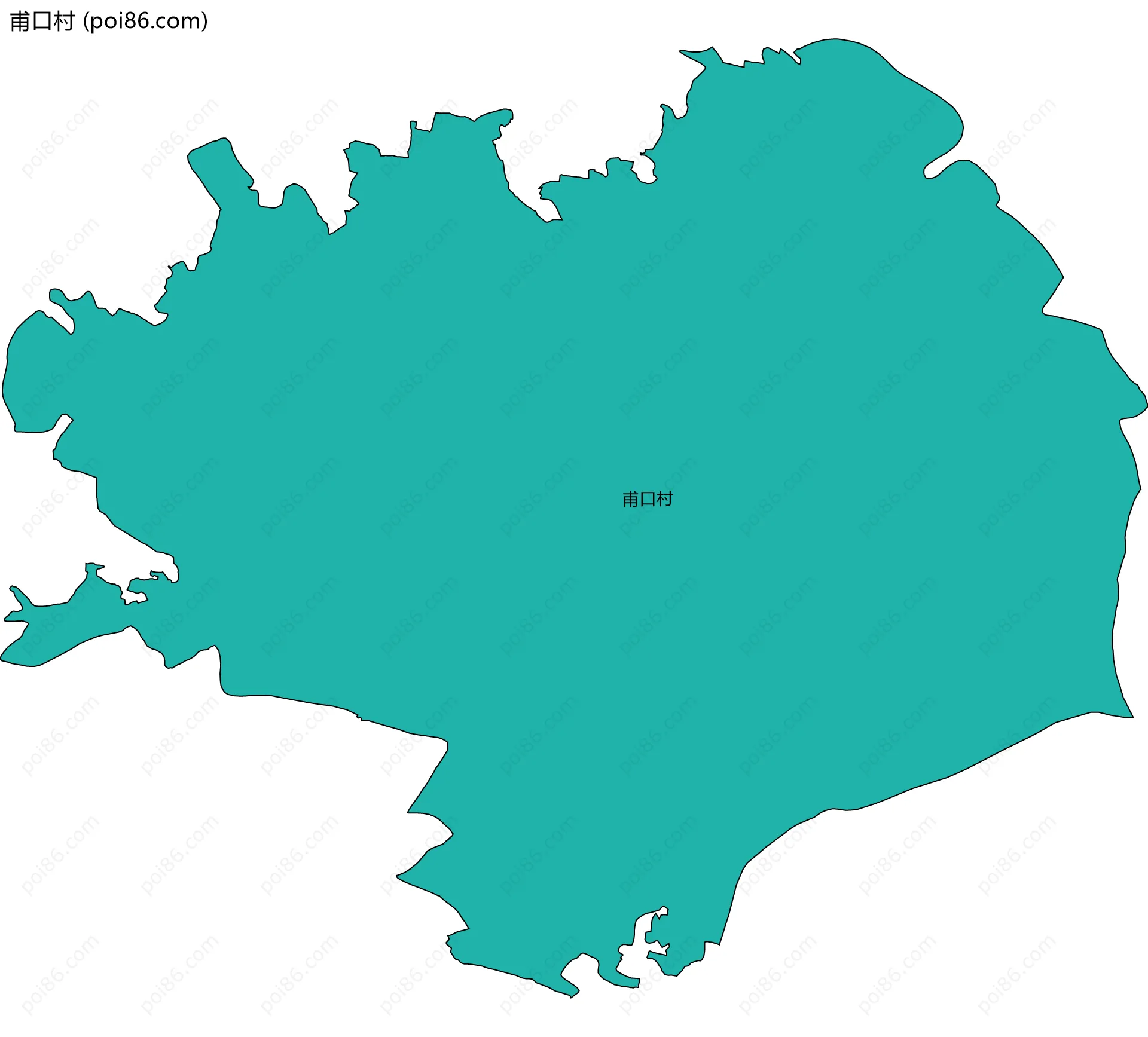 甫口村边界地图