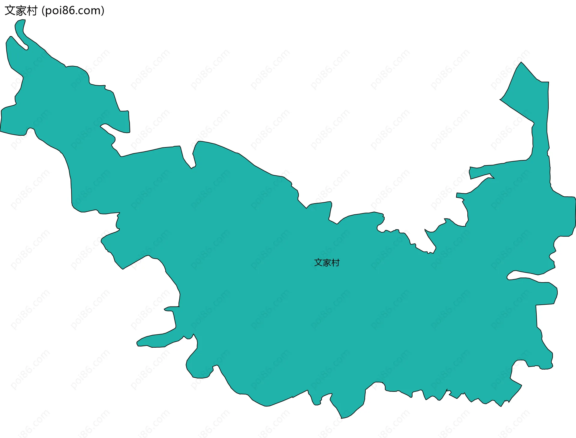 文家村边界地图