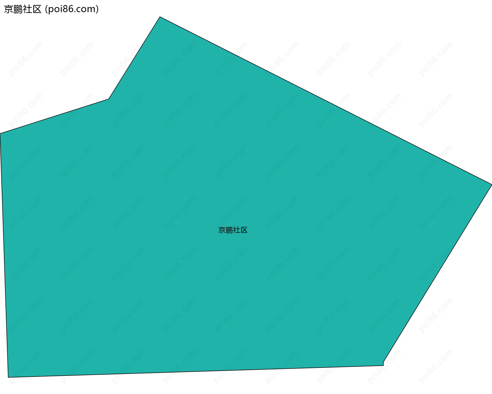 京鹏社区边界地图