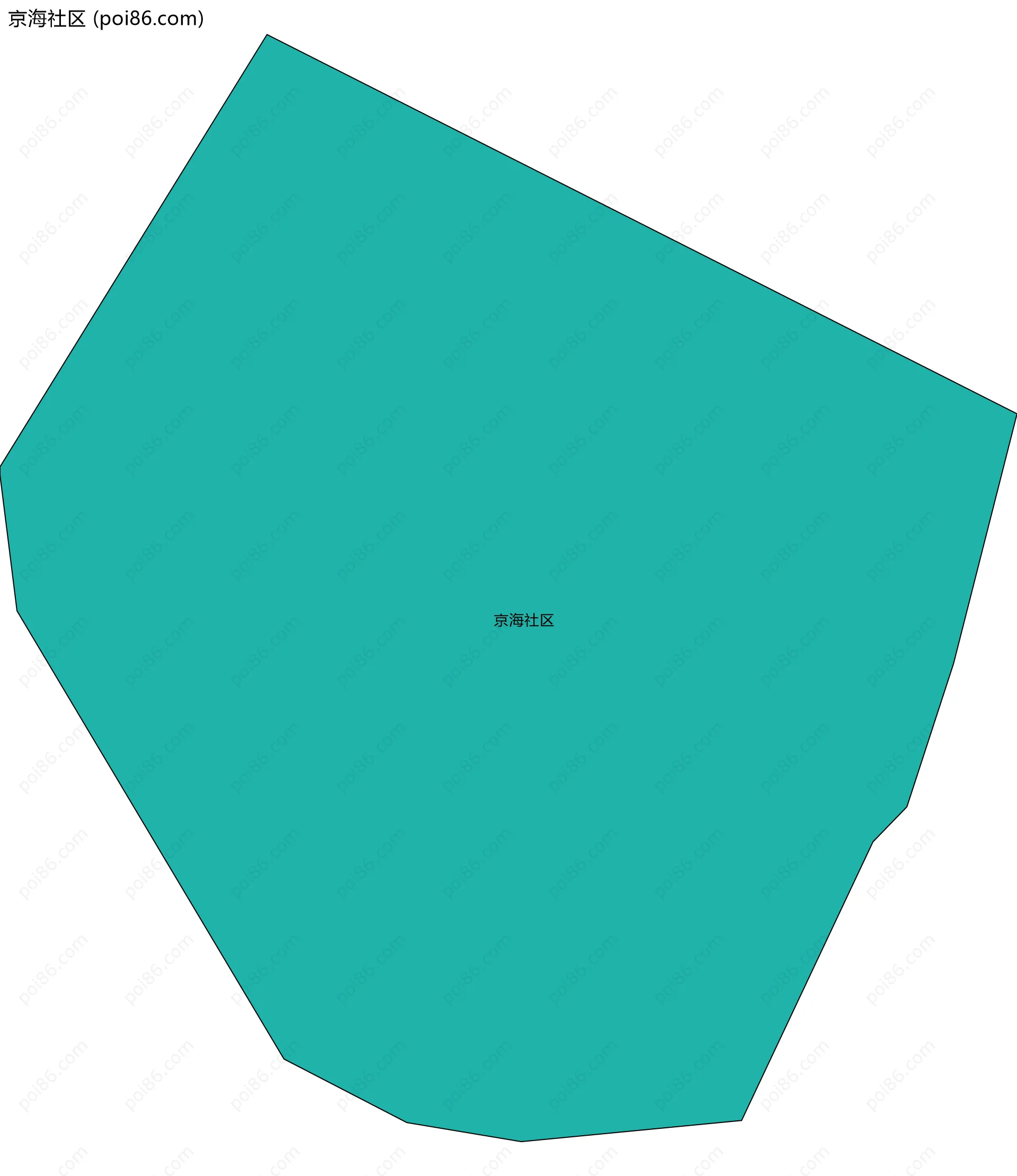 京海社区边界地图