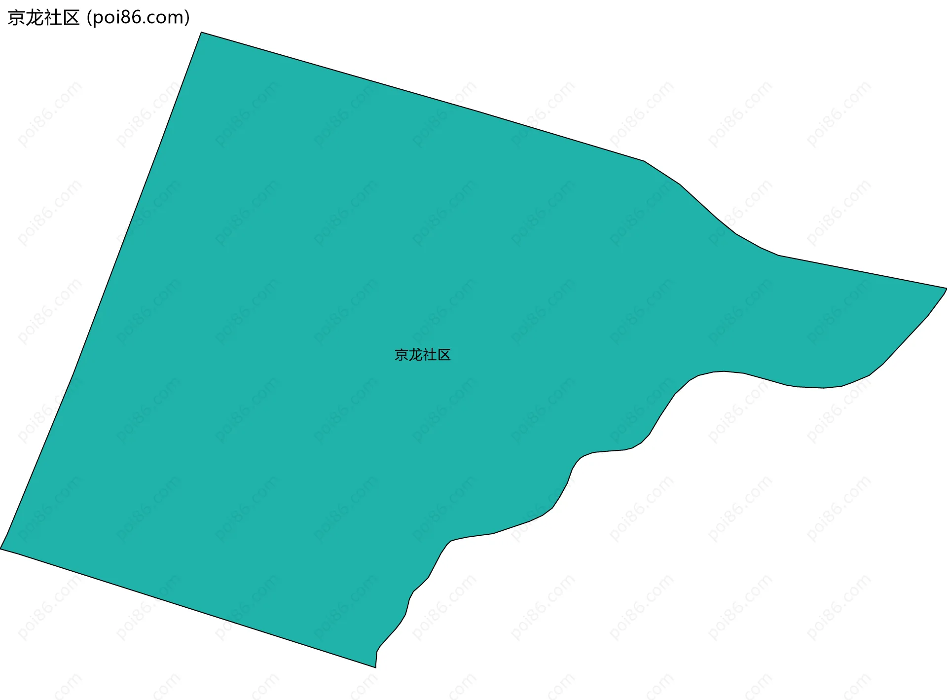 京龙社区边界地图