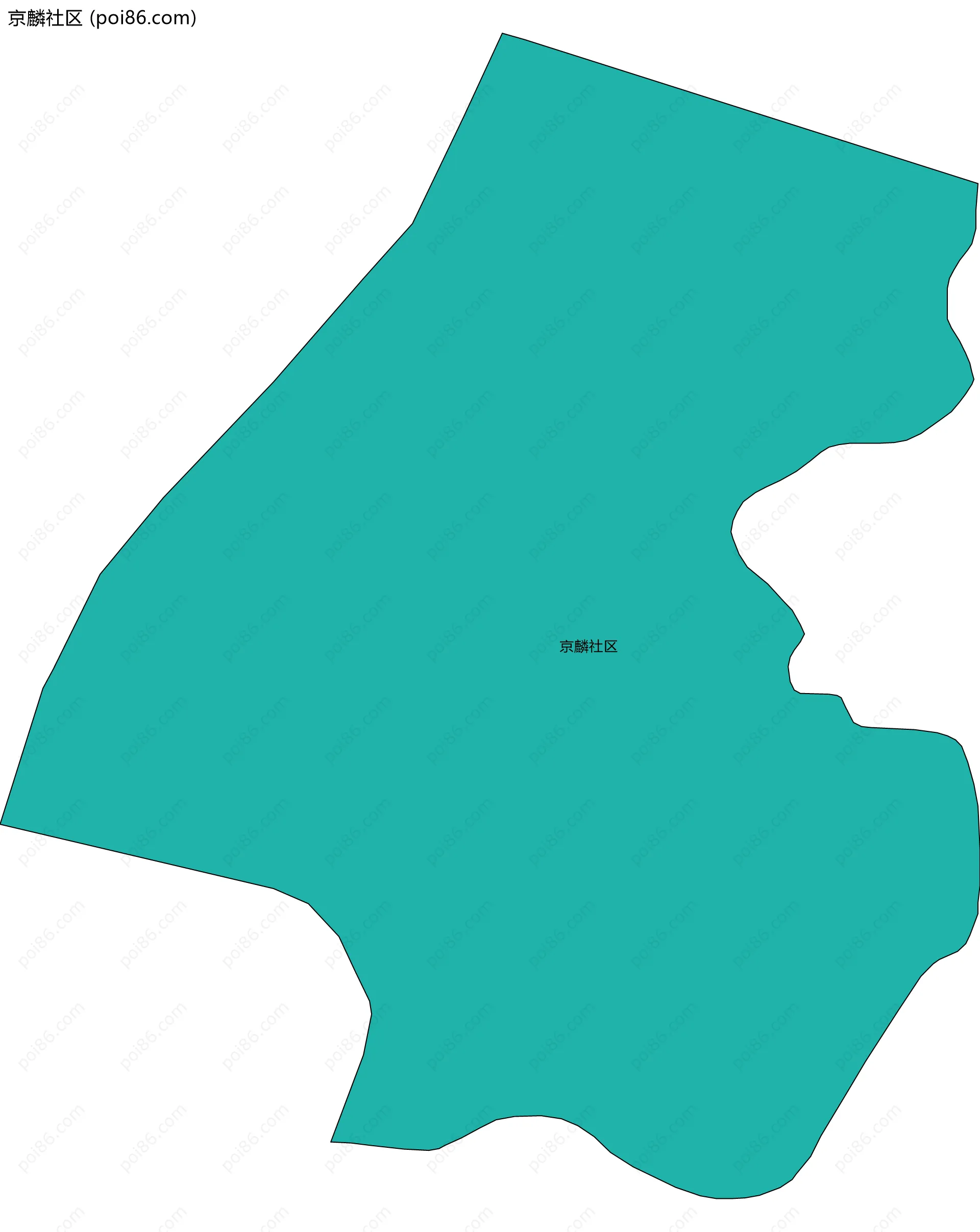 京麟社区边界地图