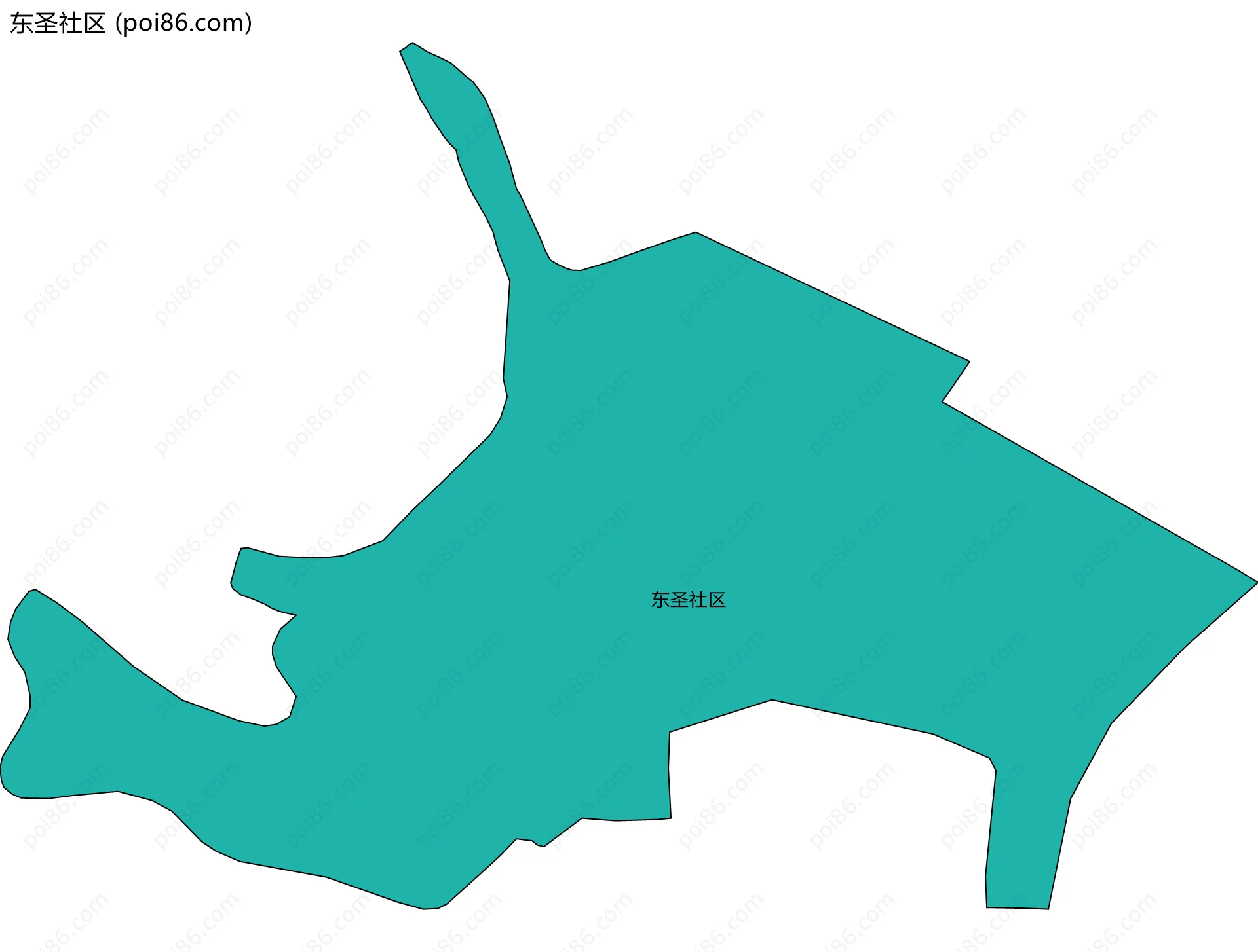 东圣社区边界地图