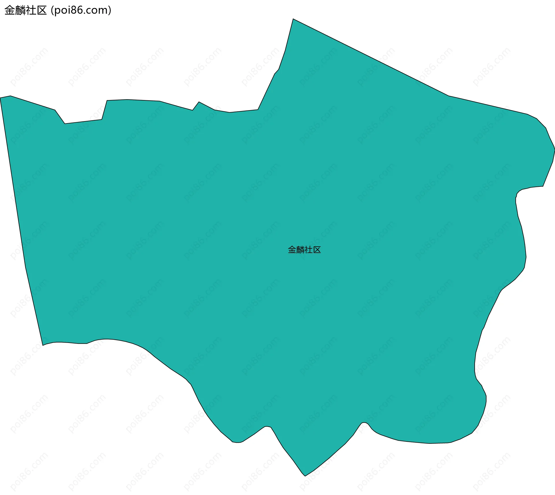 金麟社区边界地图