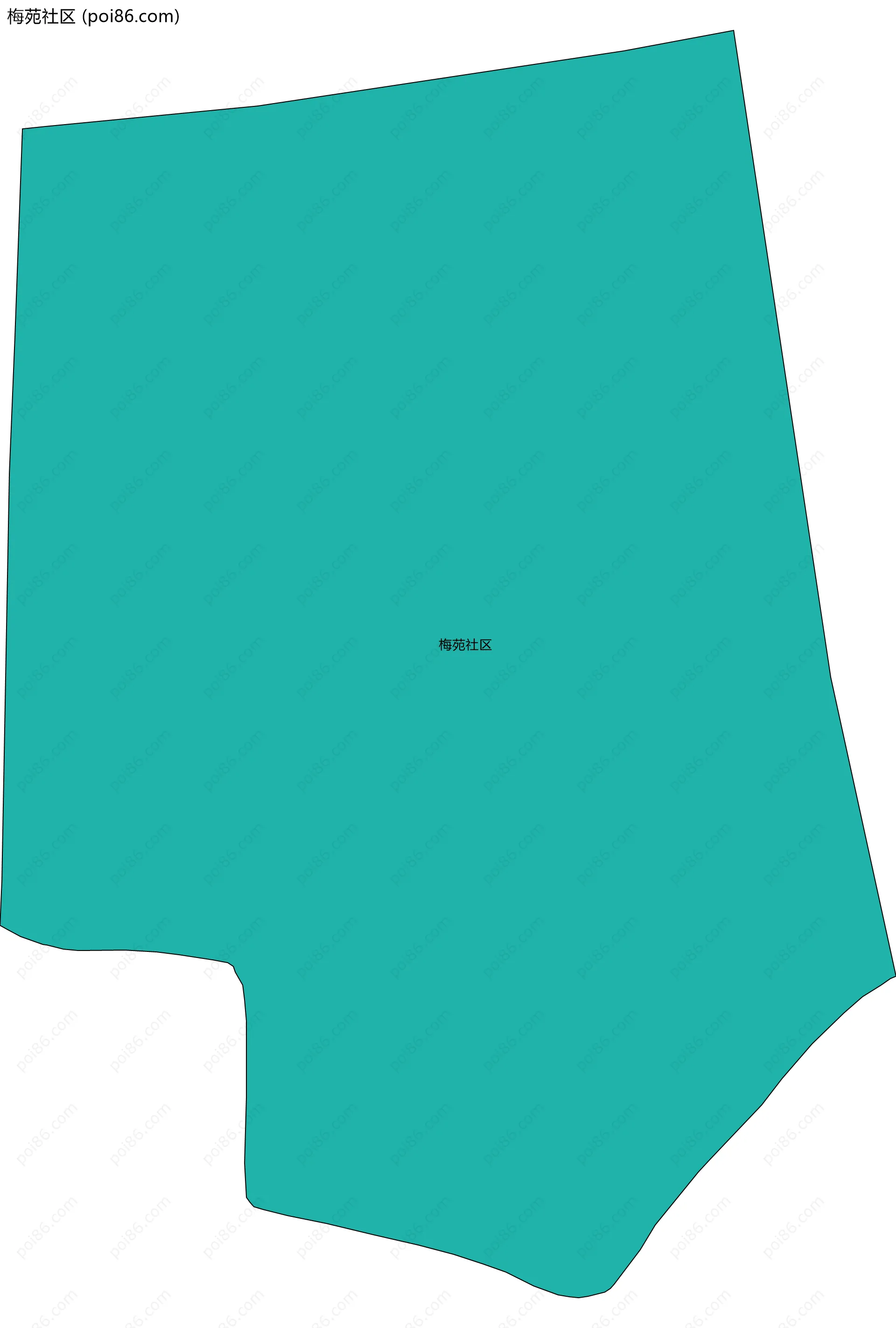 梅苑社区边界地图