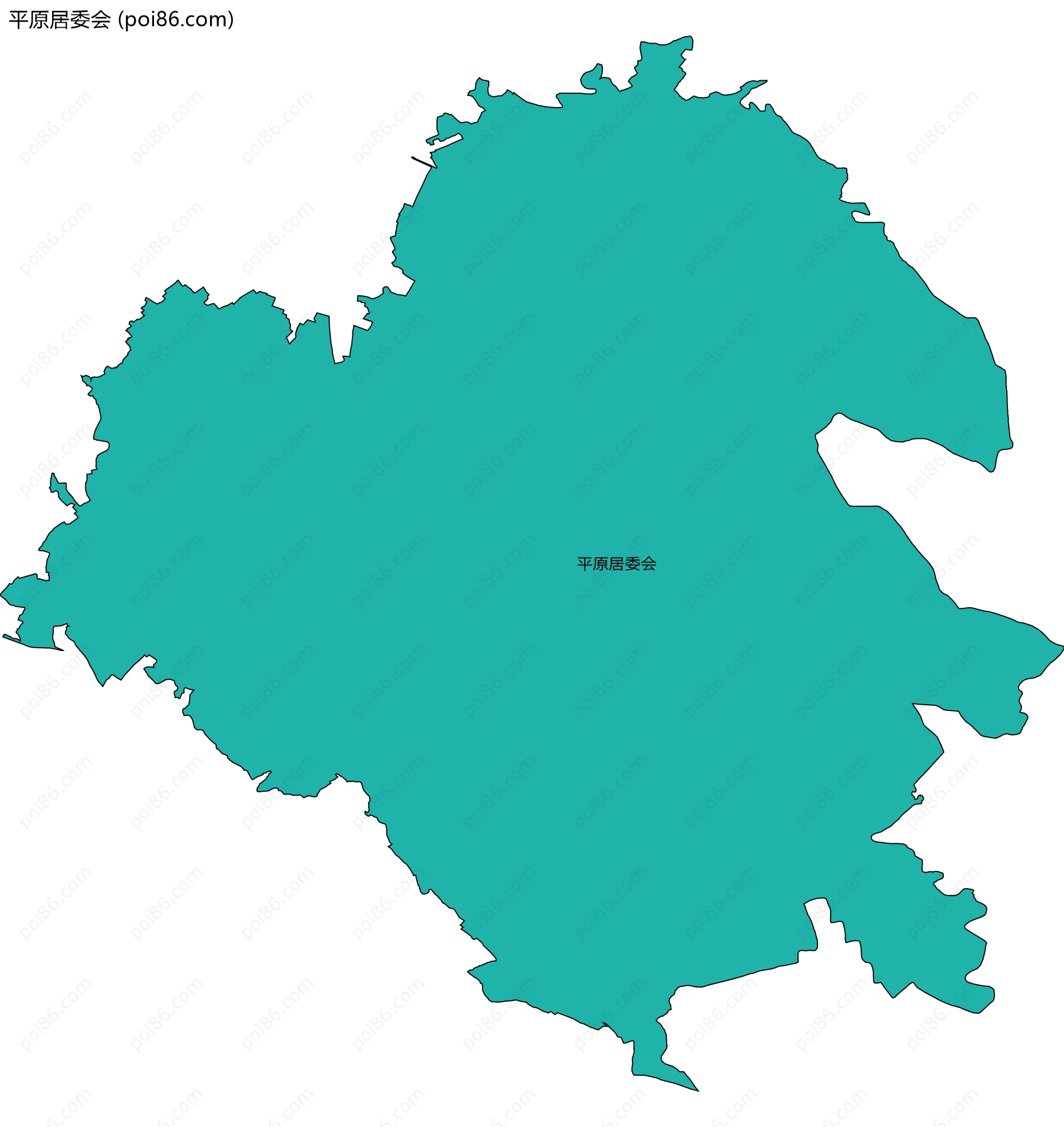 平原居委会边界地图