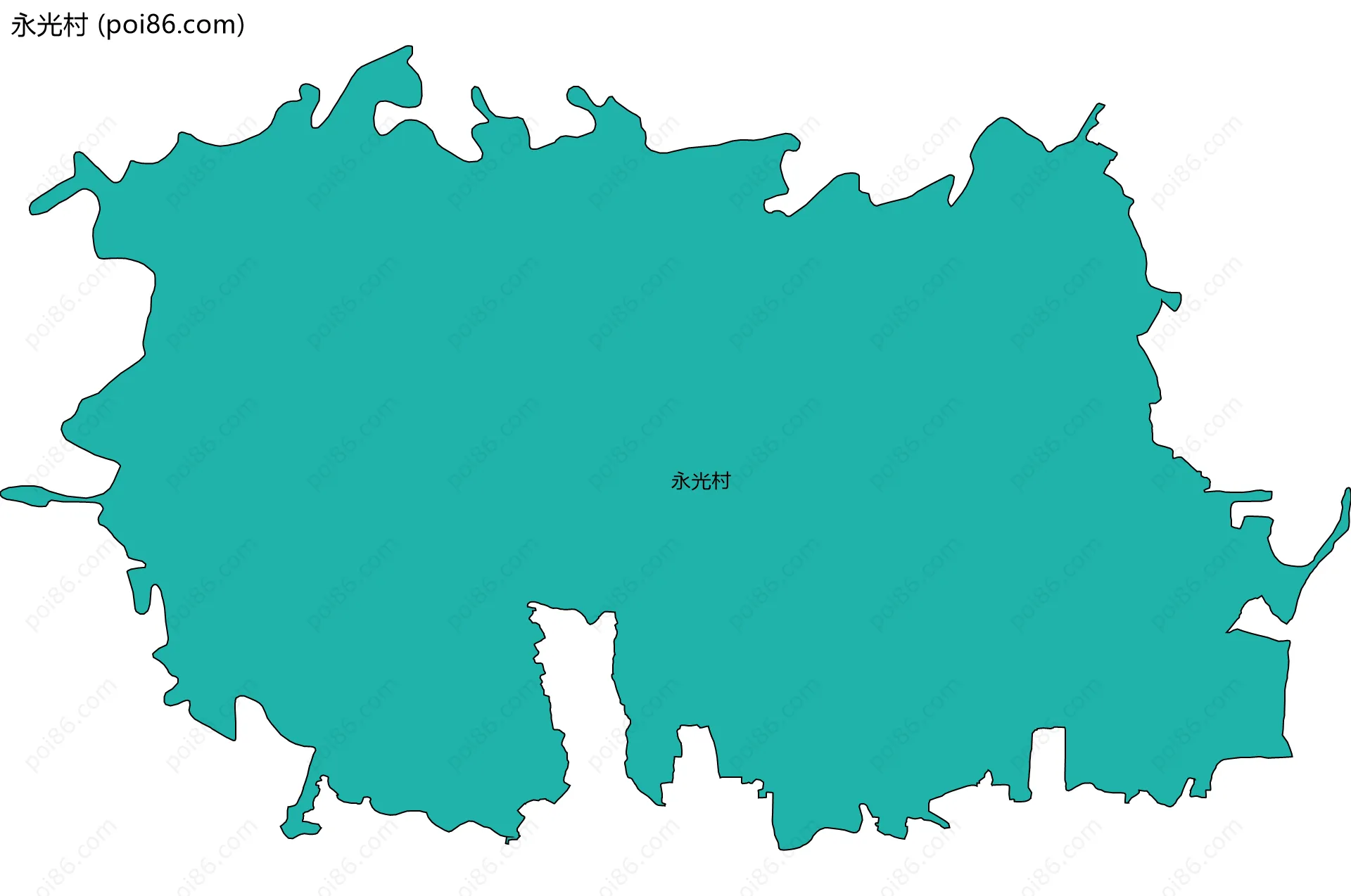 永光村边界地图