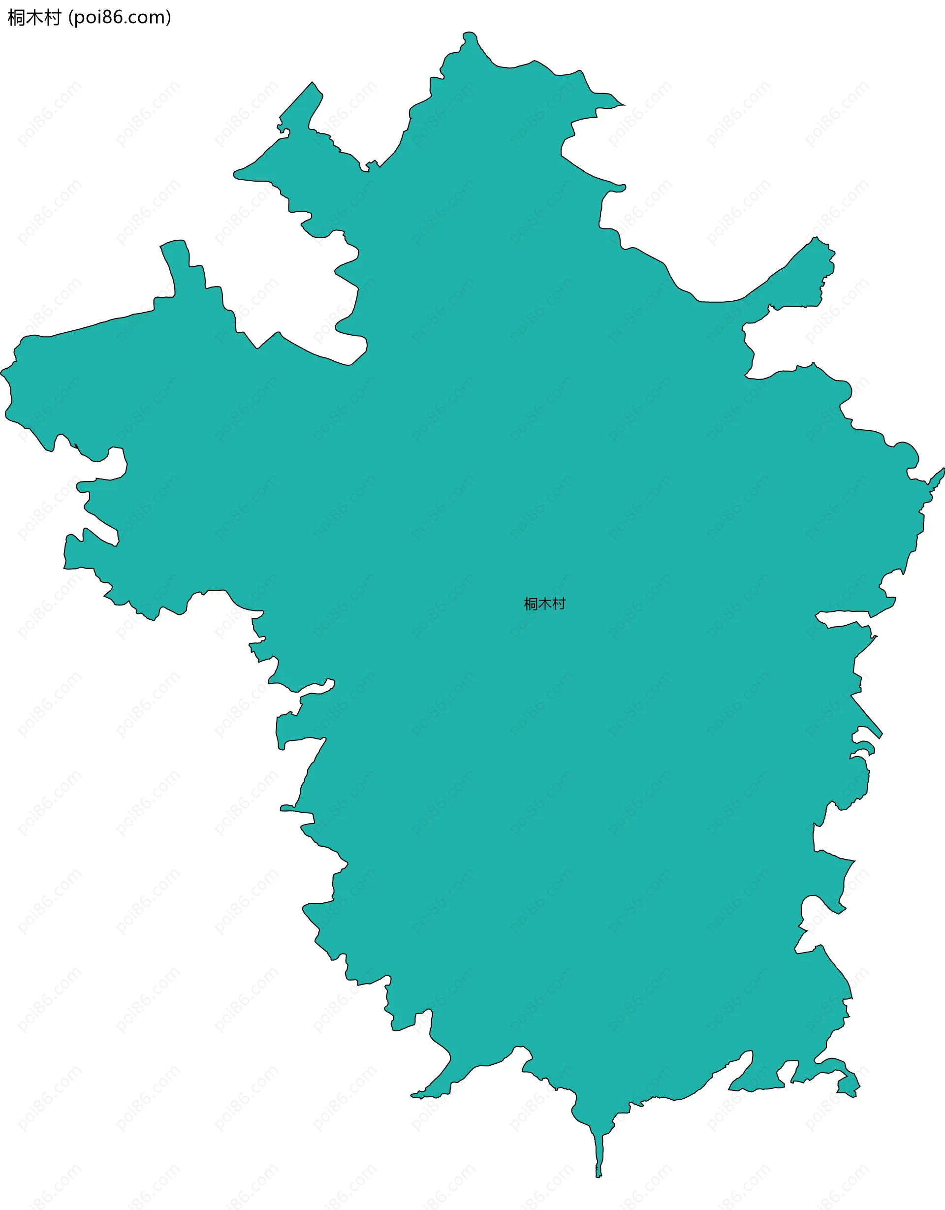 桐木村边界地图