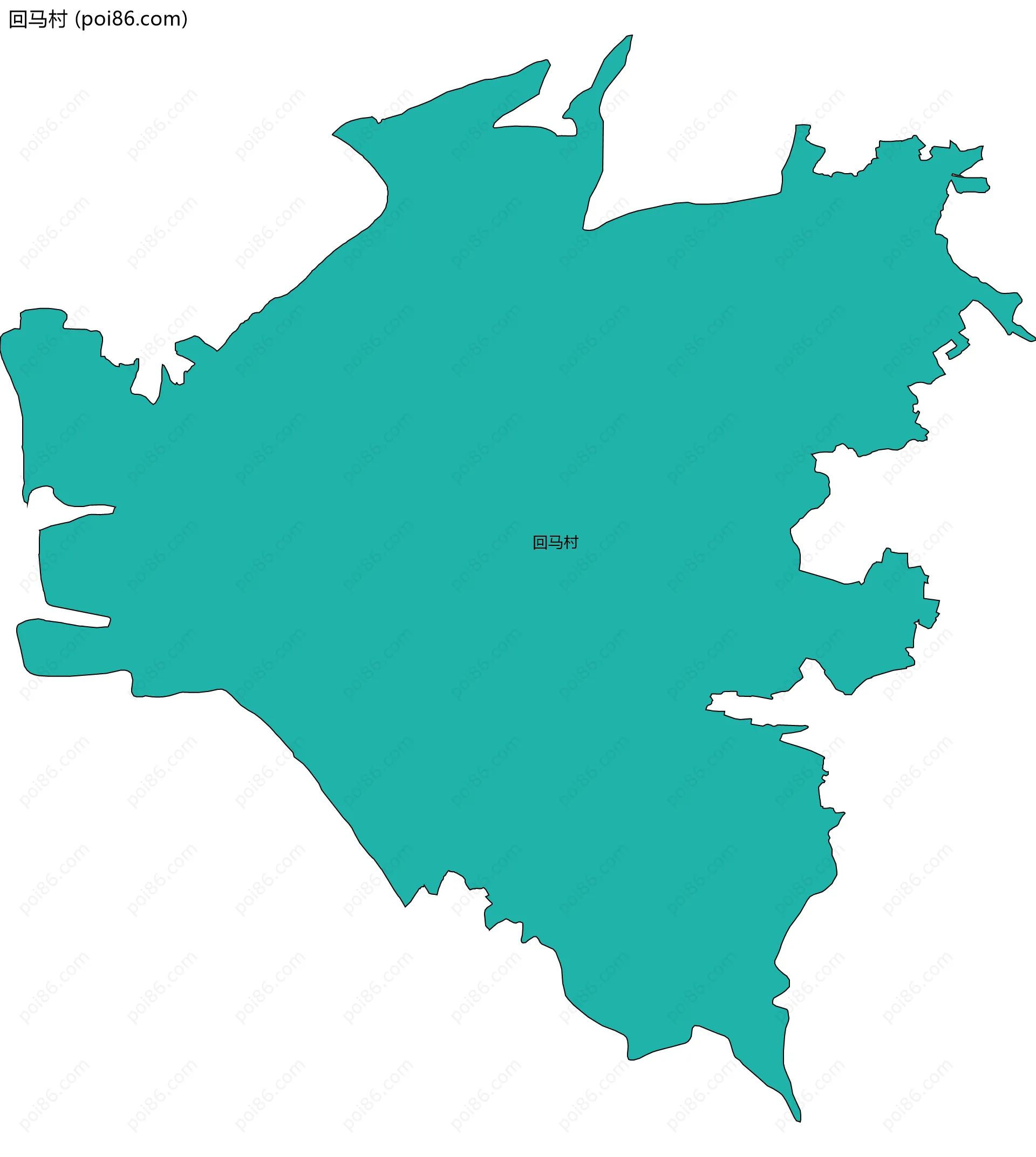 回马村边界地图