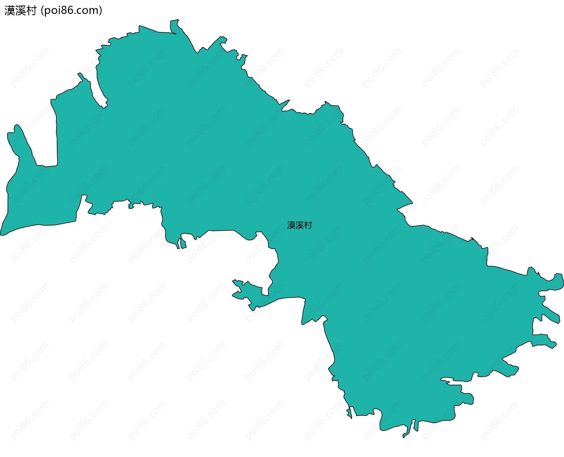 漠溪村边界地图