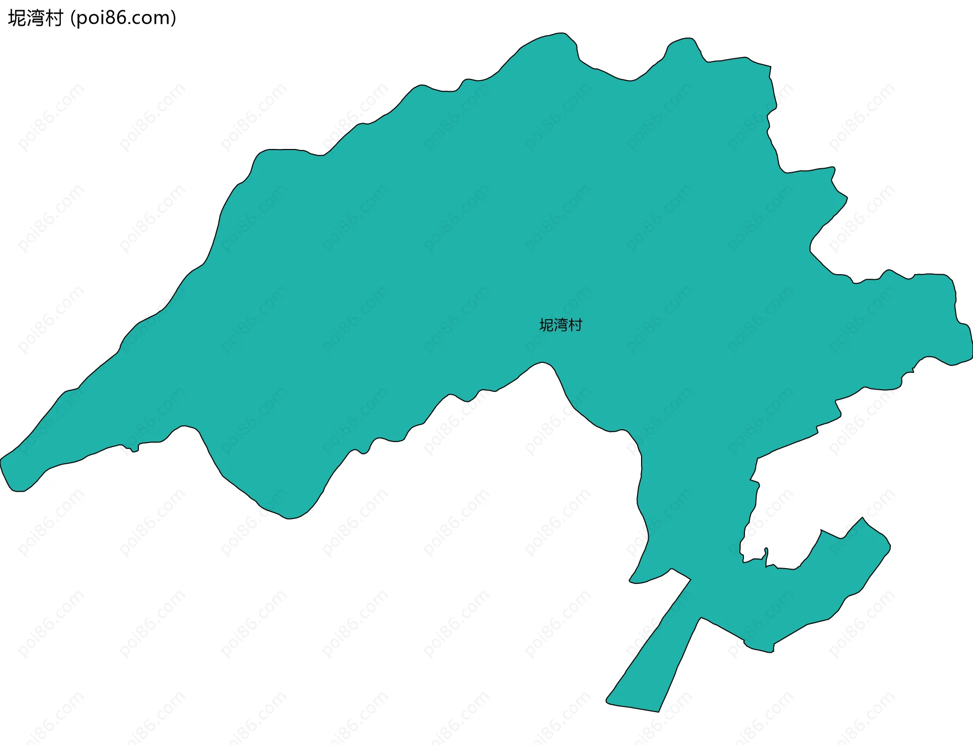 坭湾村边界地图
