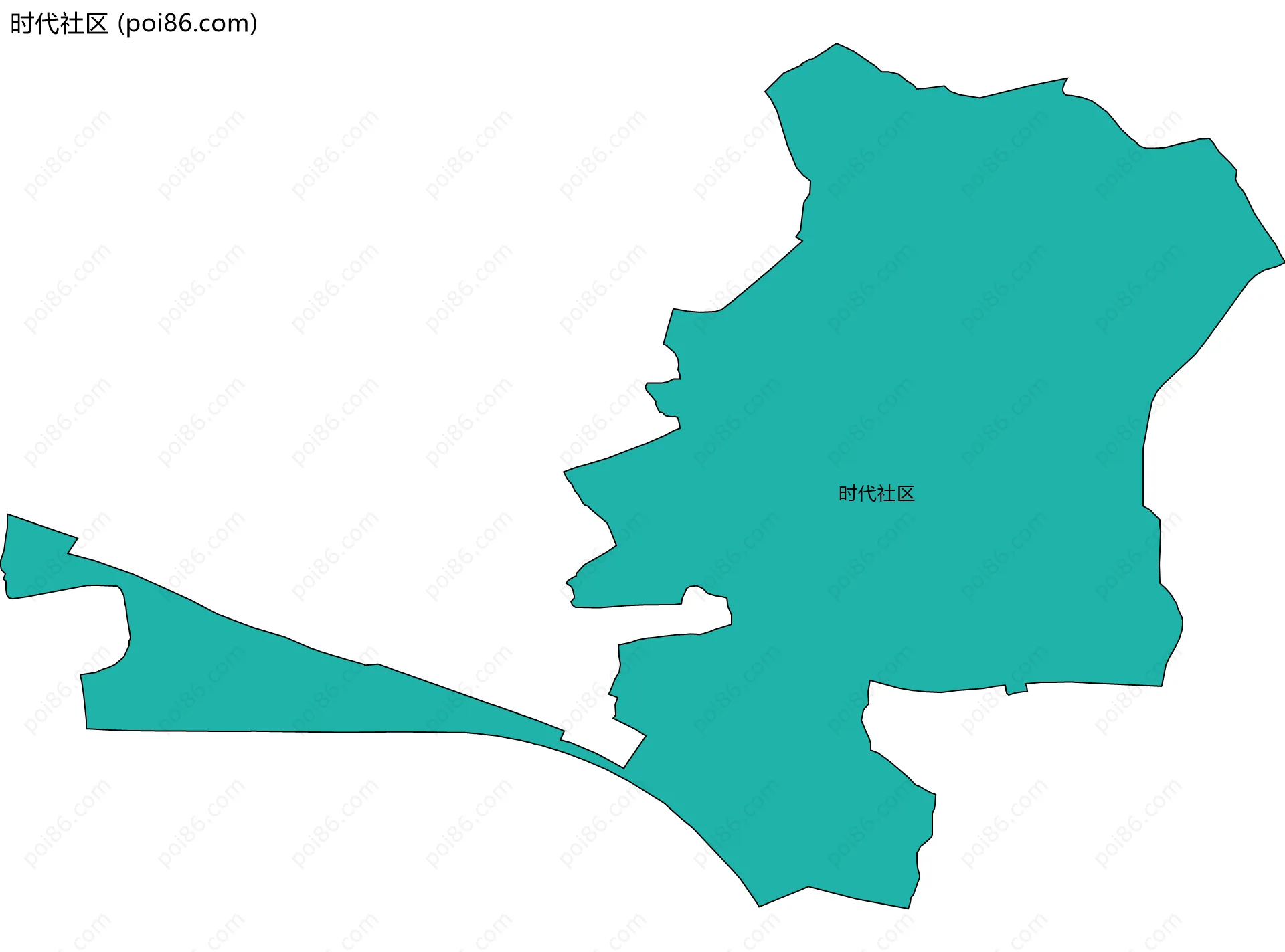 时代社区边界地图