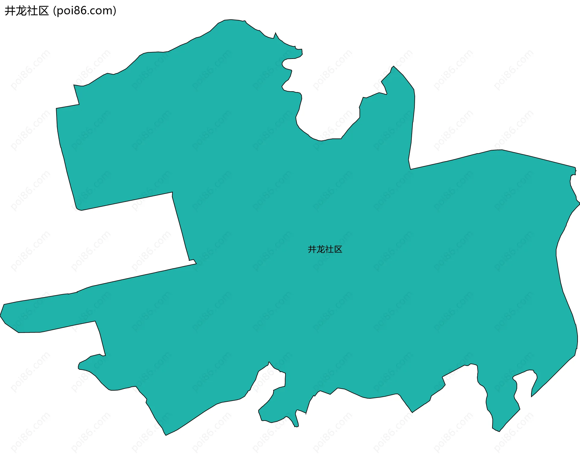 井龙社区边界地图