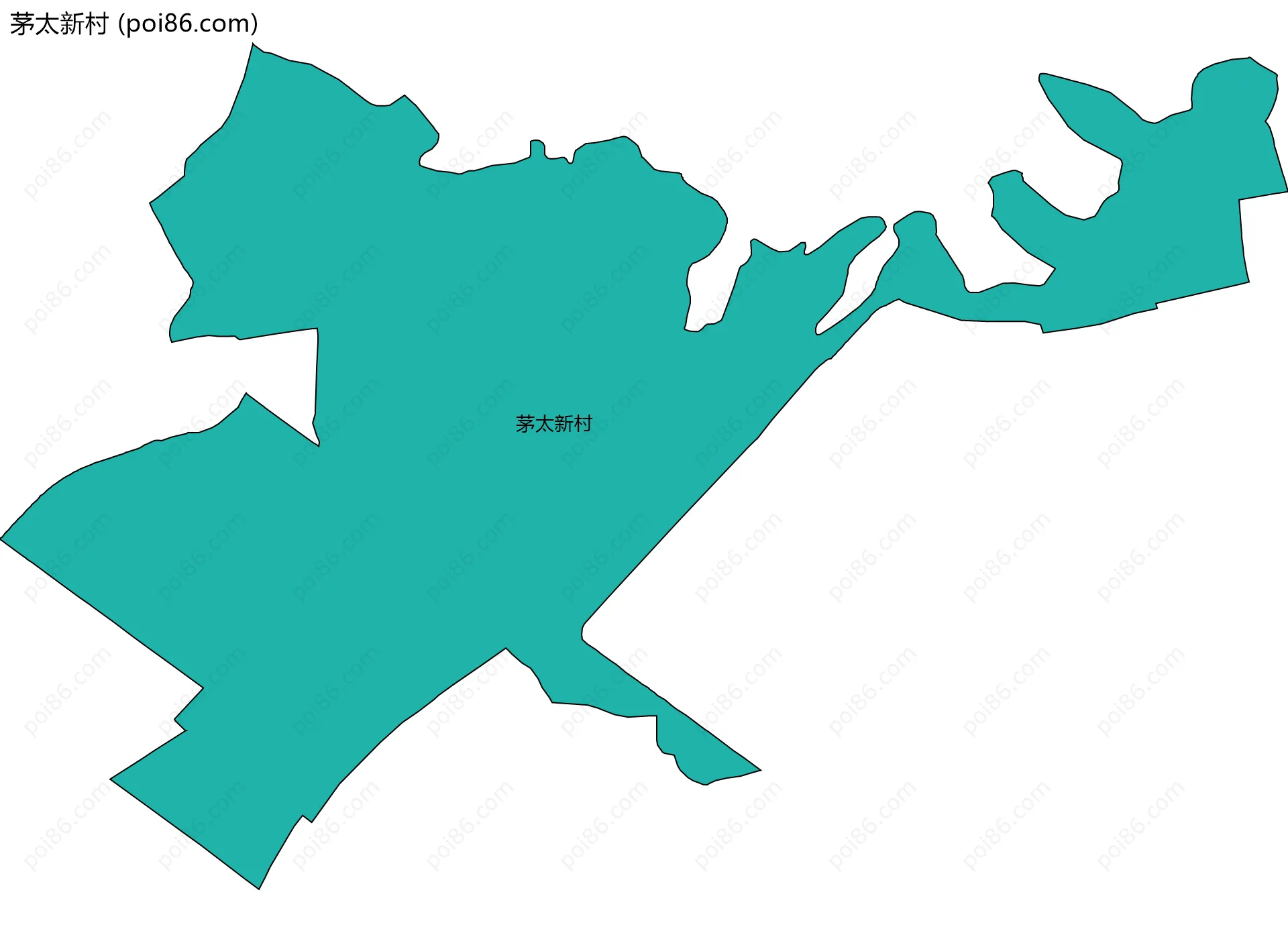 茅太新村边界地图