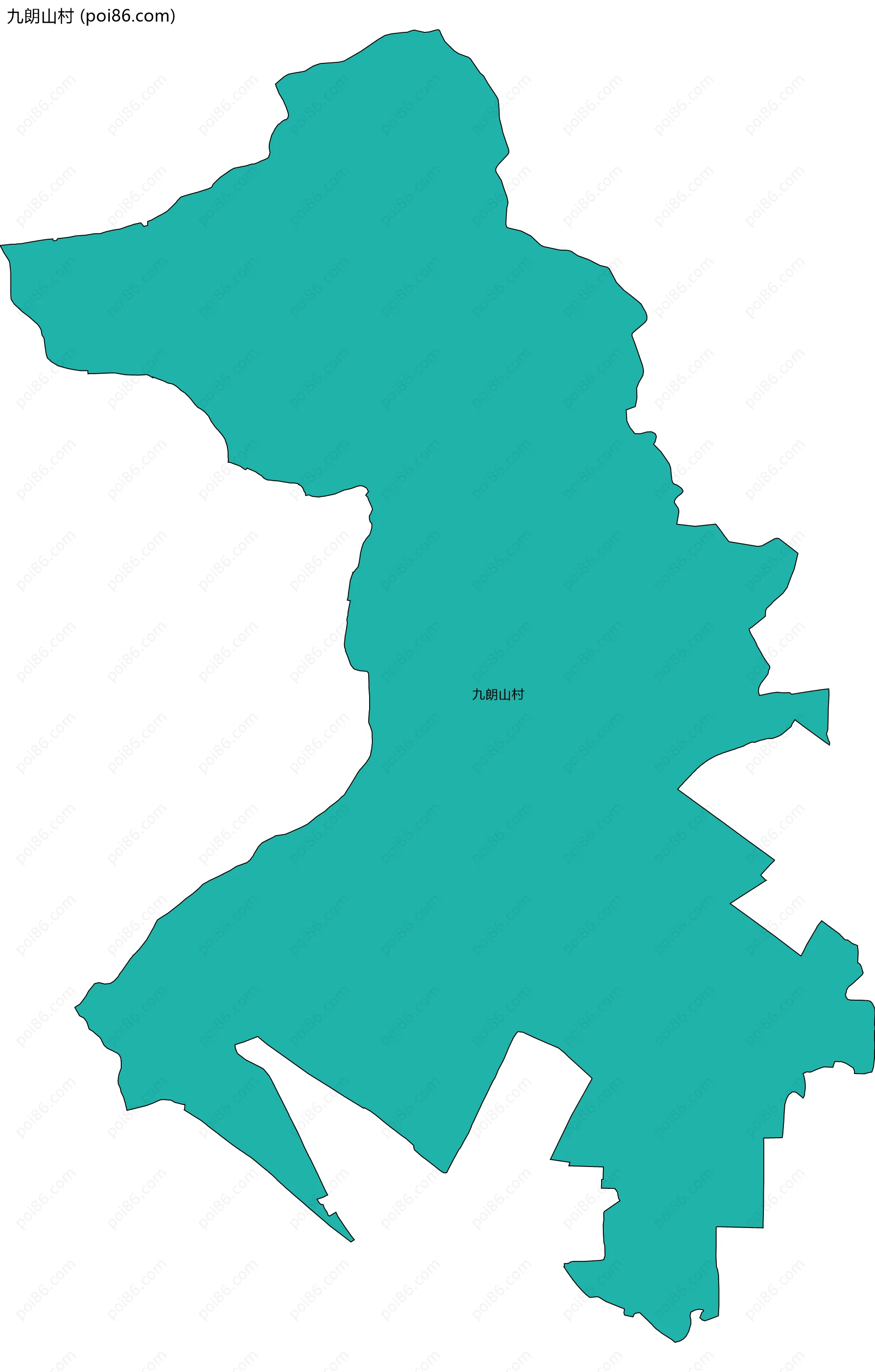 九朗山村边界地图