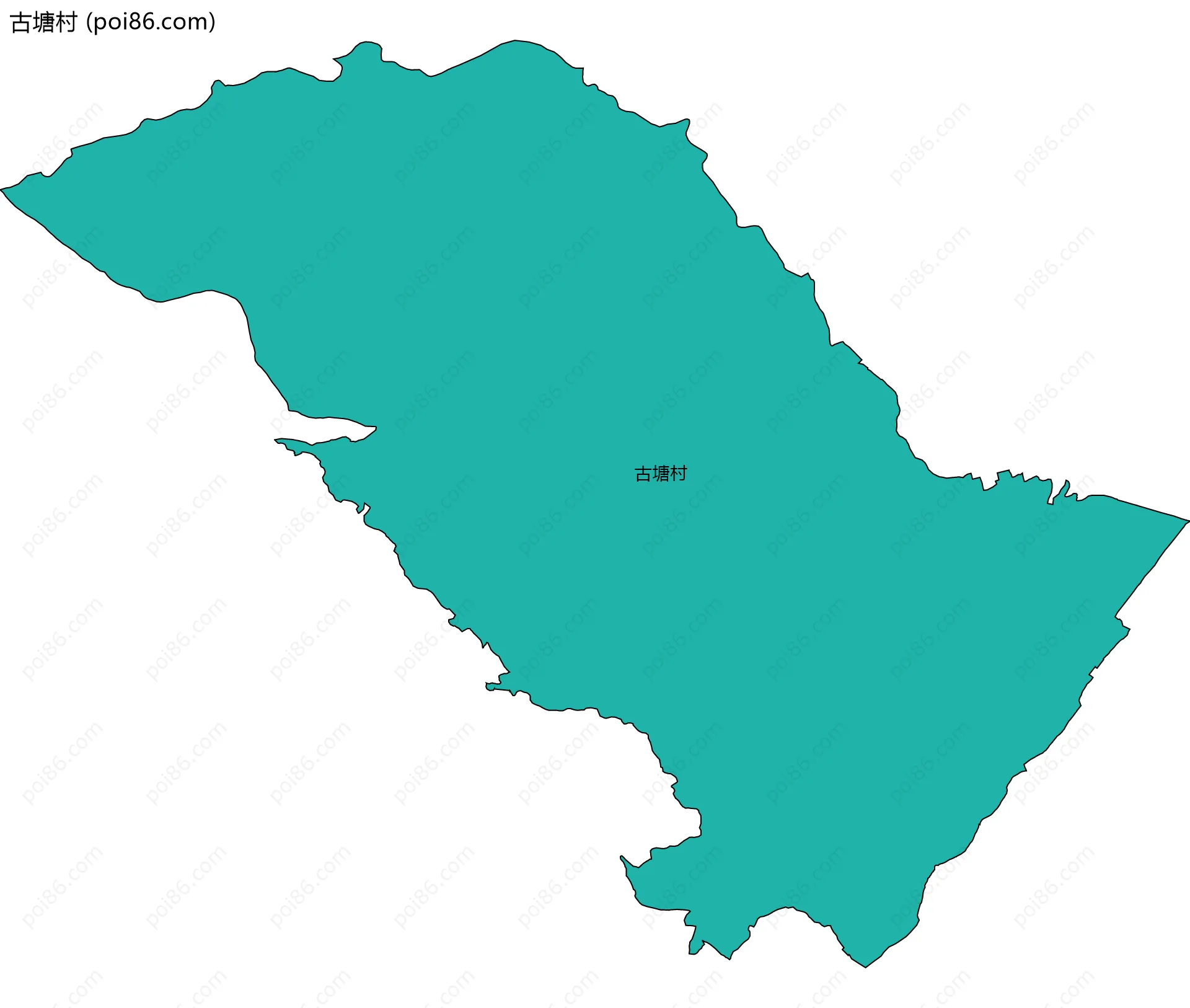 古塘村边界地图