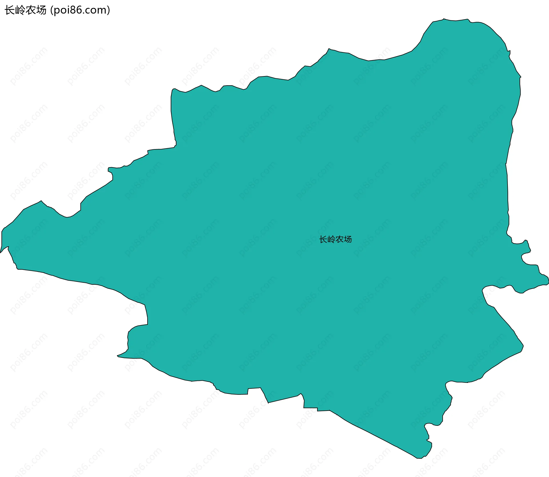 长岭农场边界地图