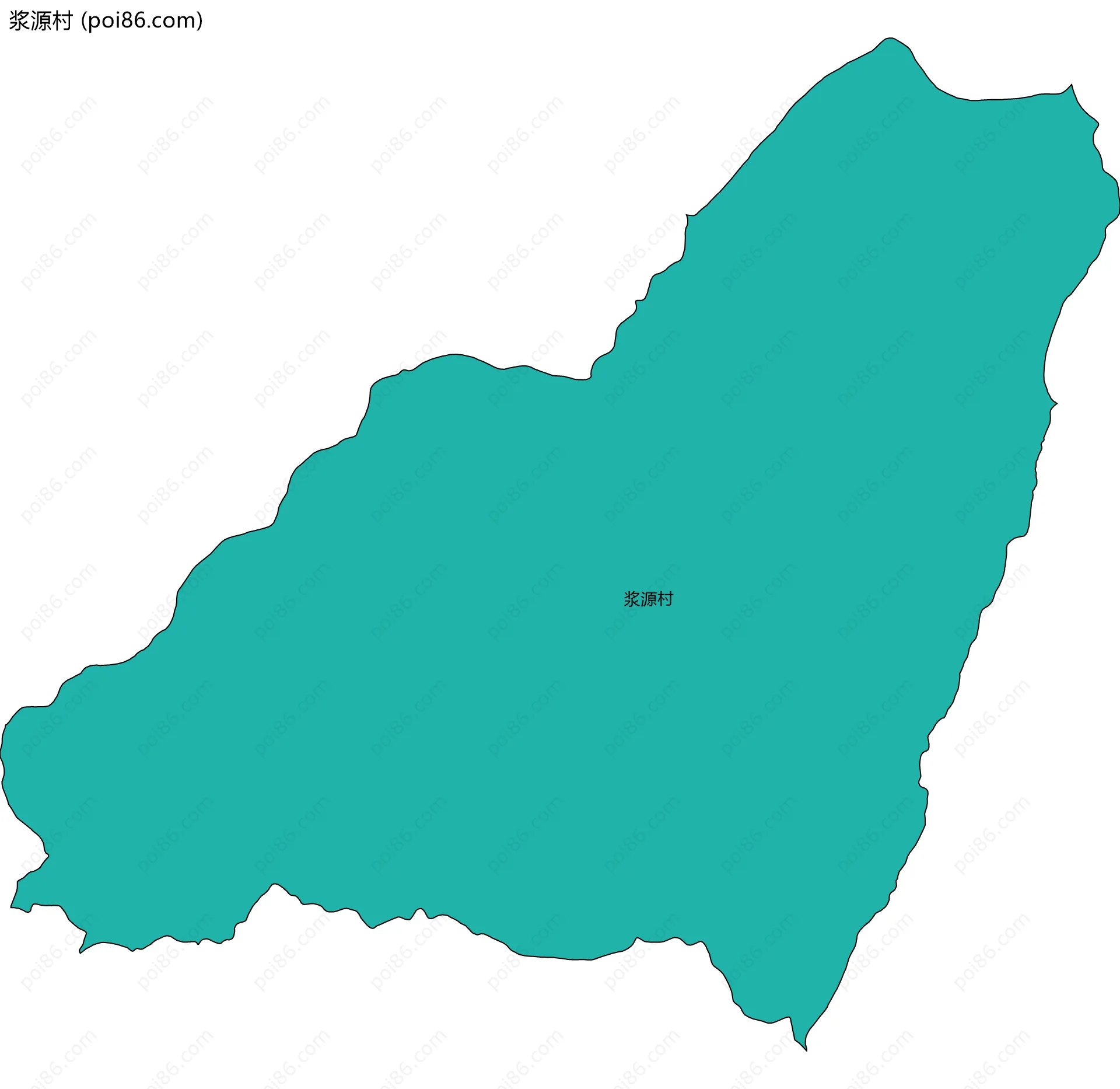 浆源村边界地图