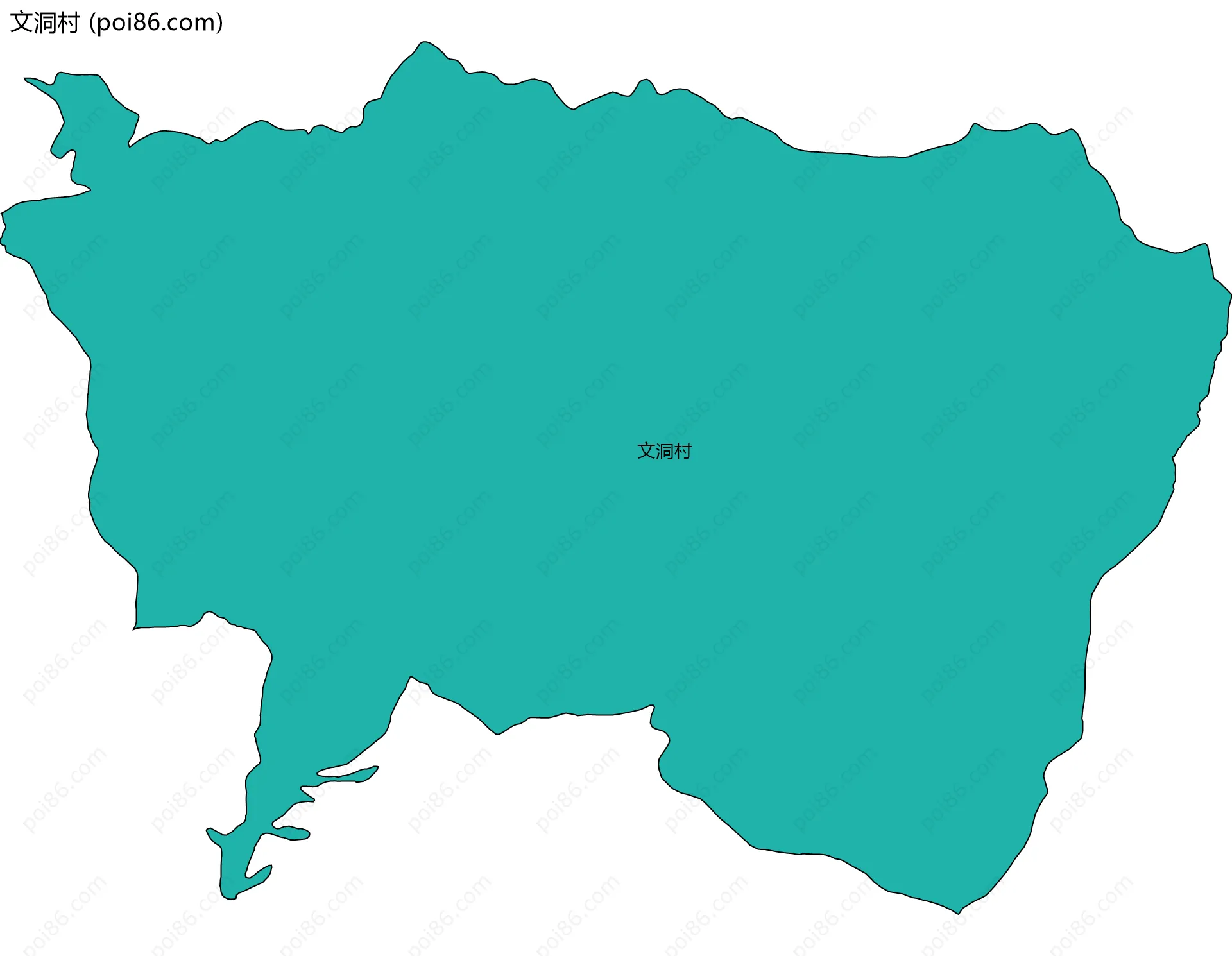 文洞村边界地图