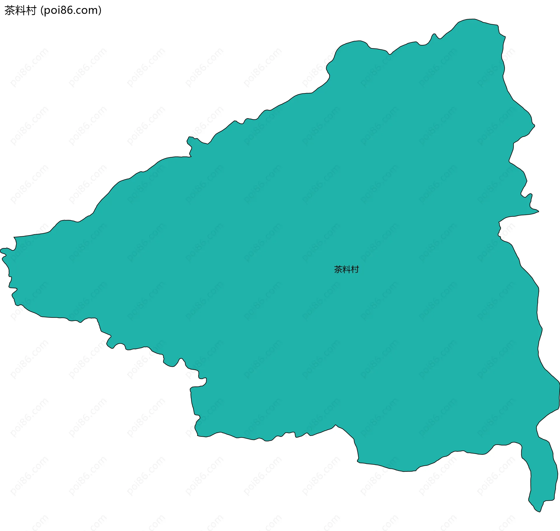 茶料村边界地图