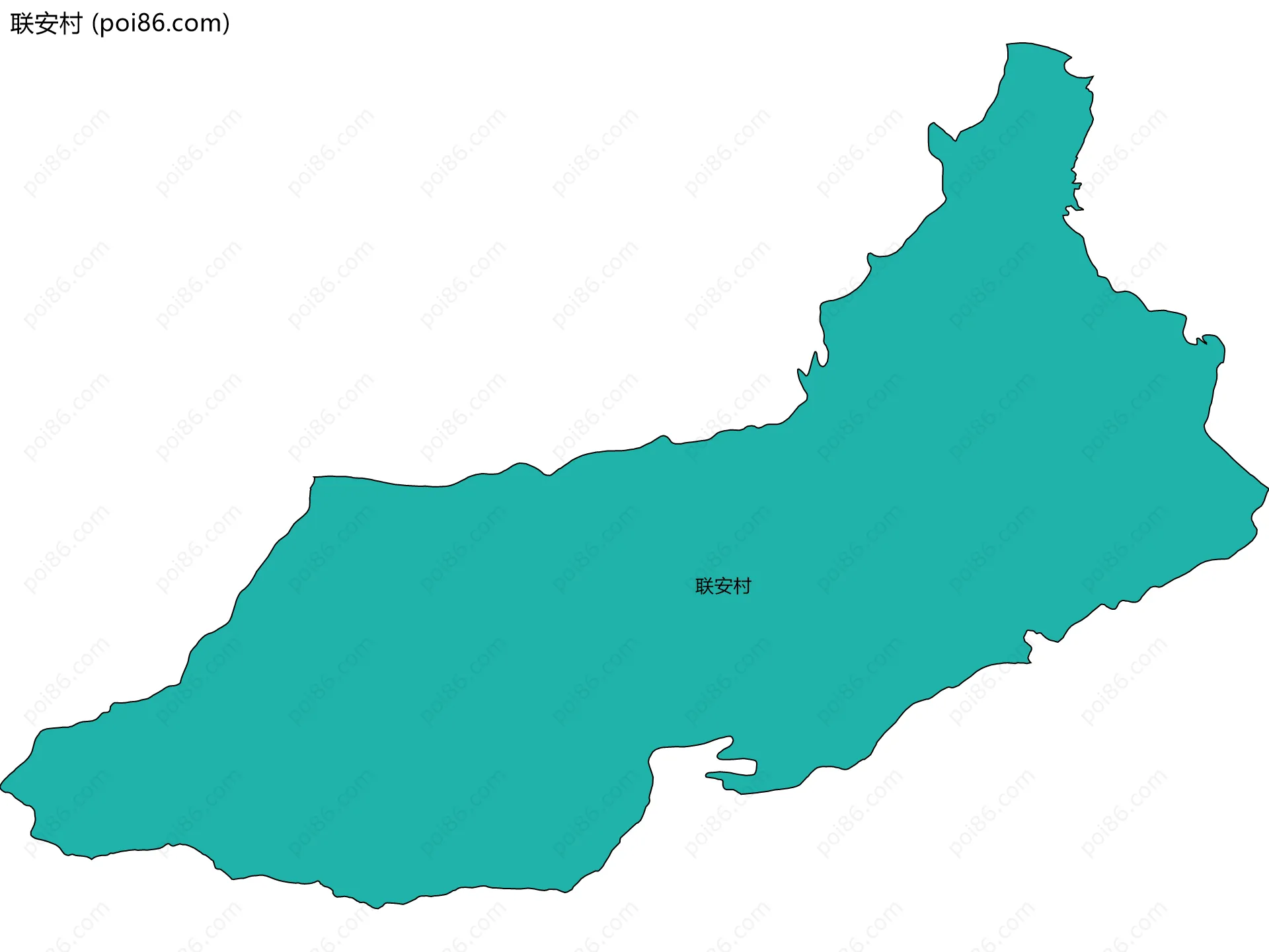 联安村边界地图