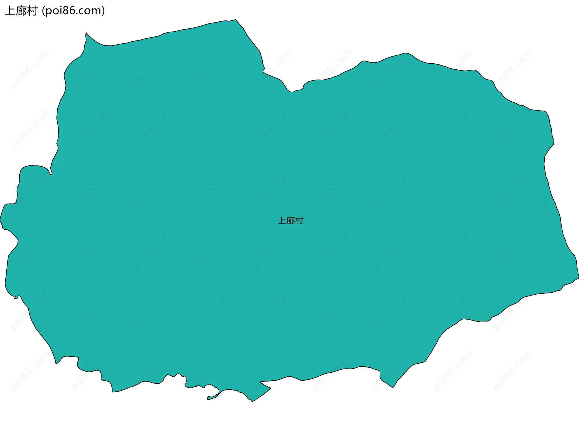 上廊村边界地图