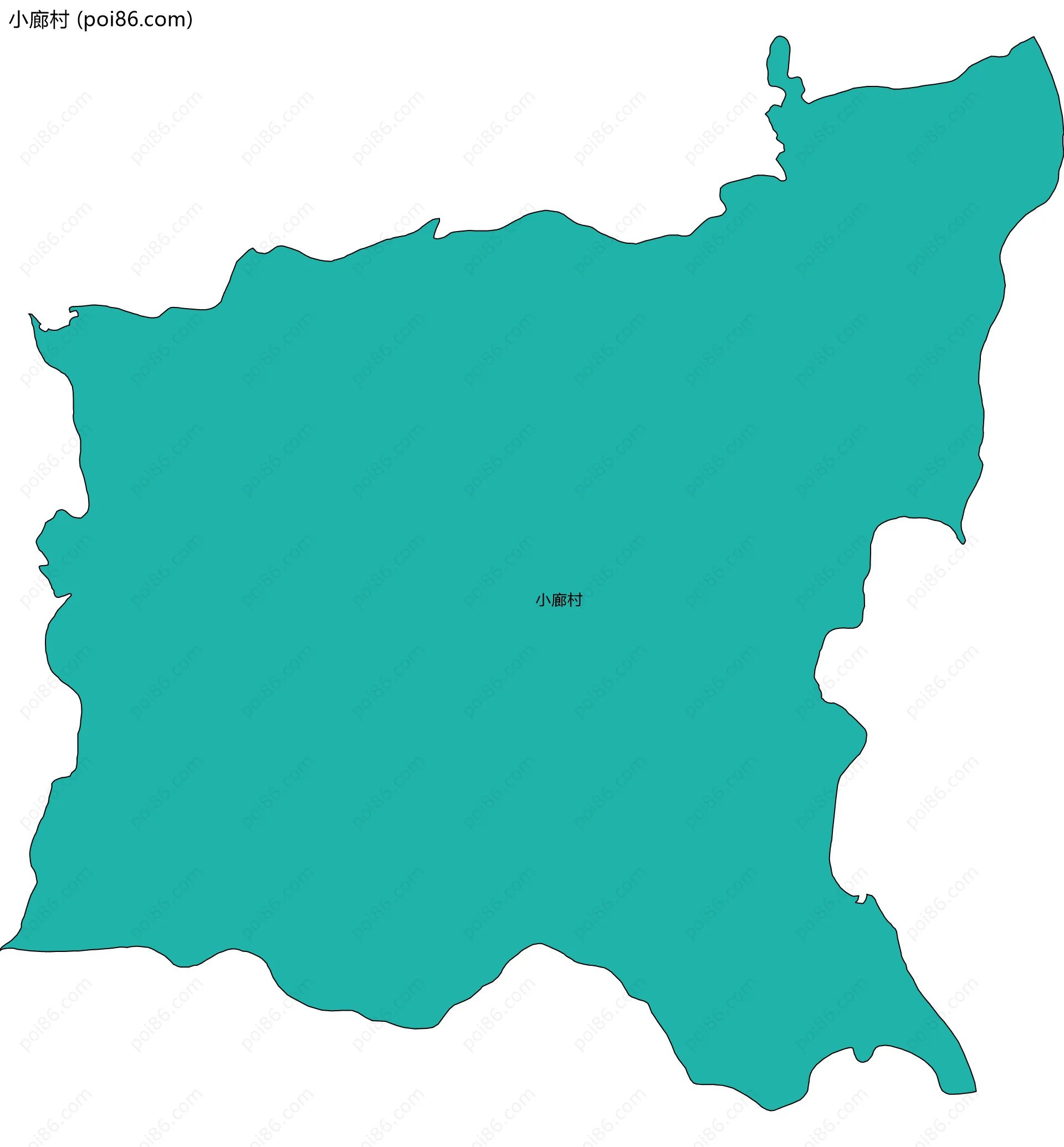 小廊村边界地图