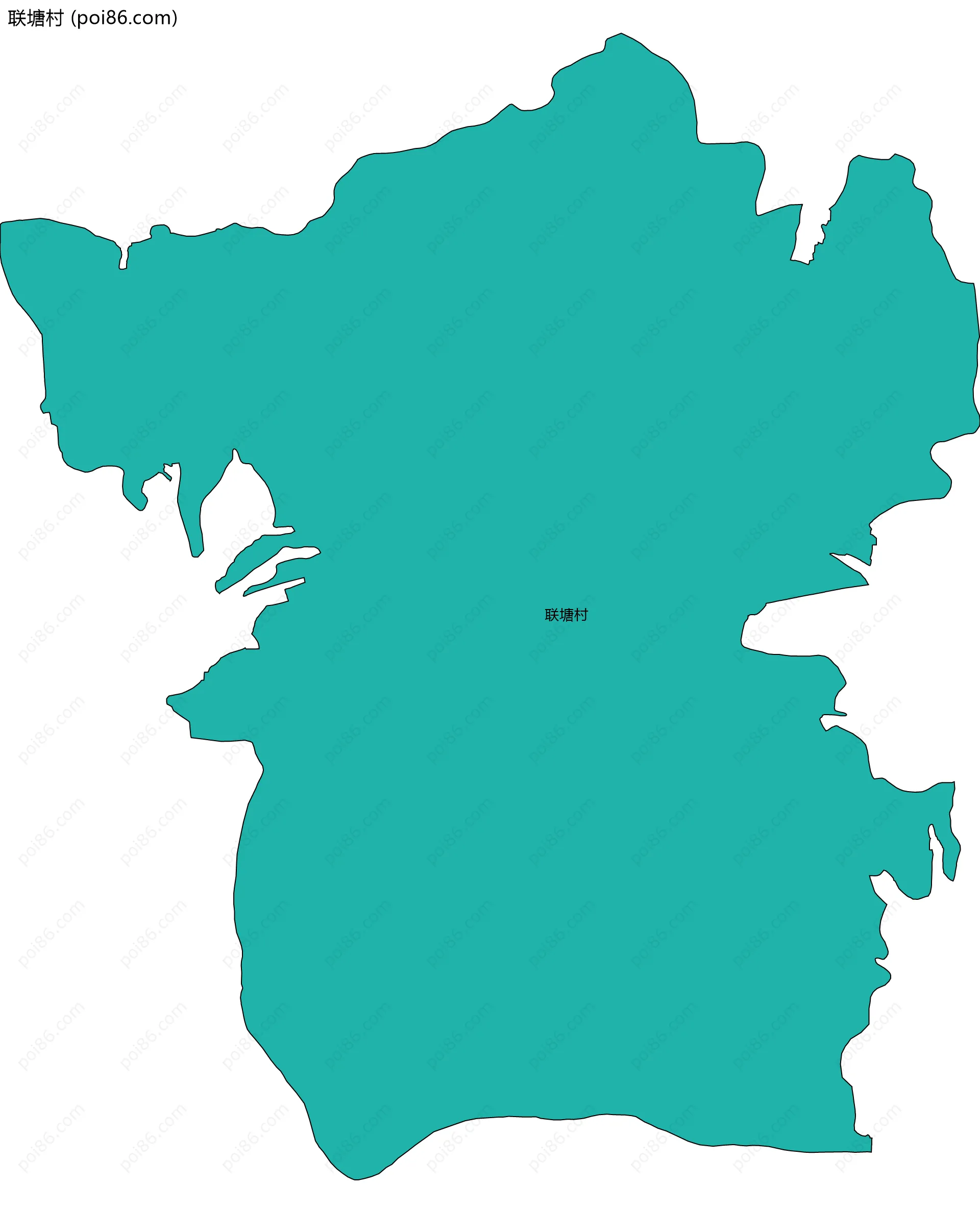 联塘村边界地图