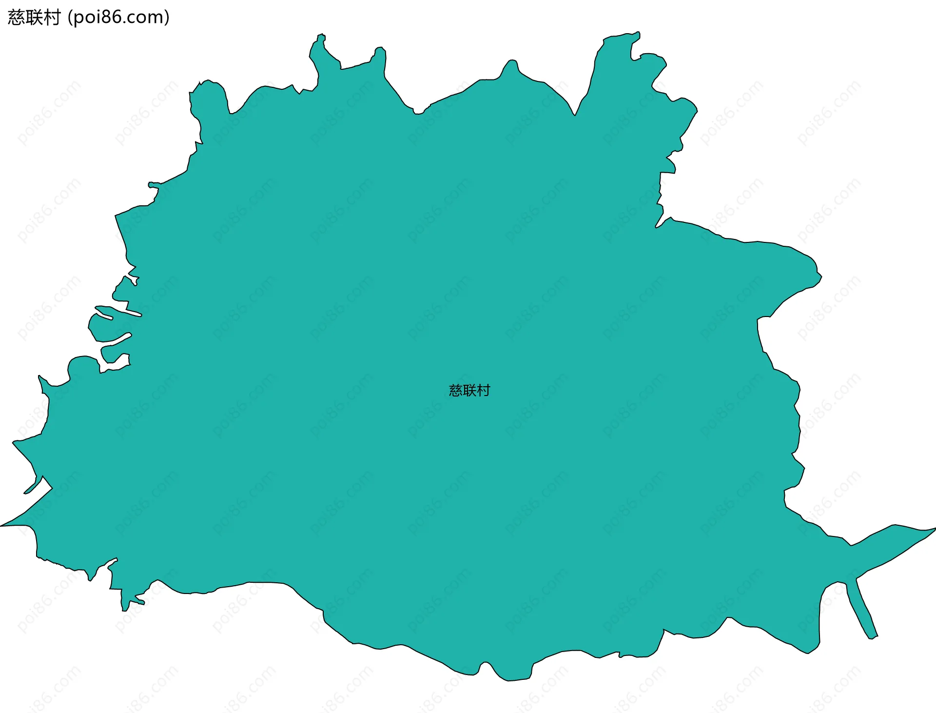 慈联村边界地图