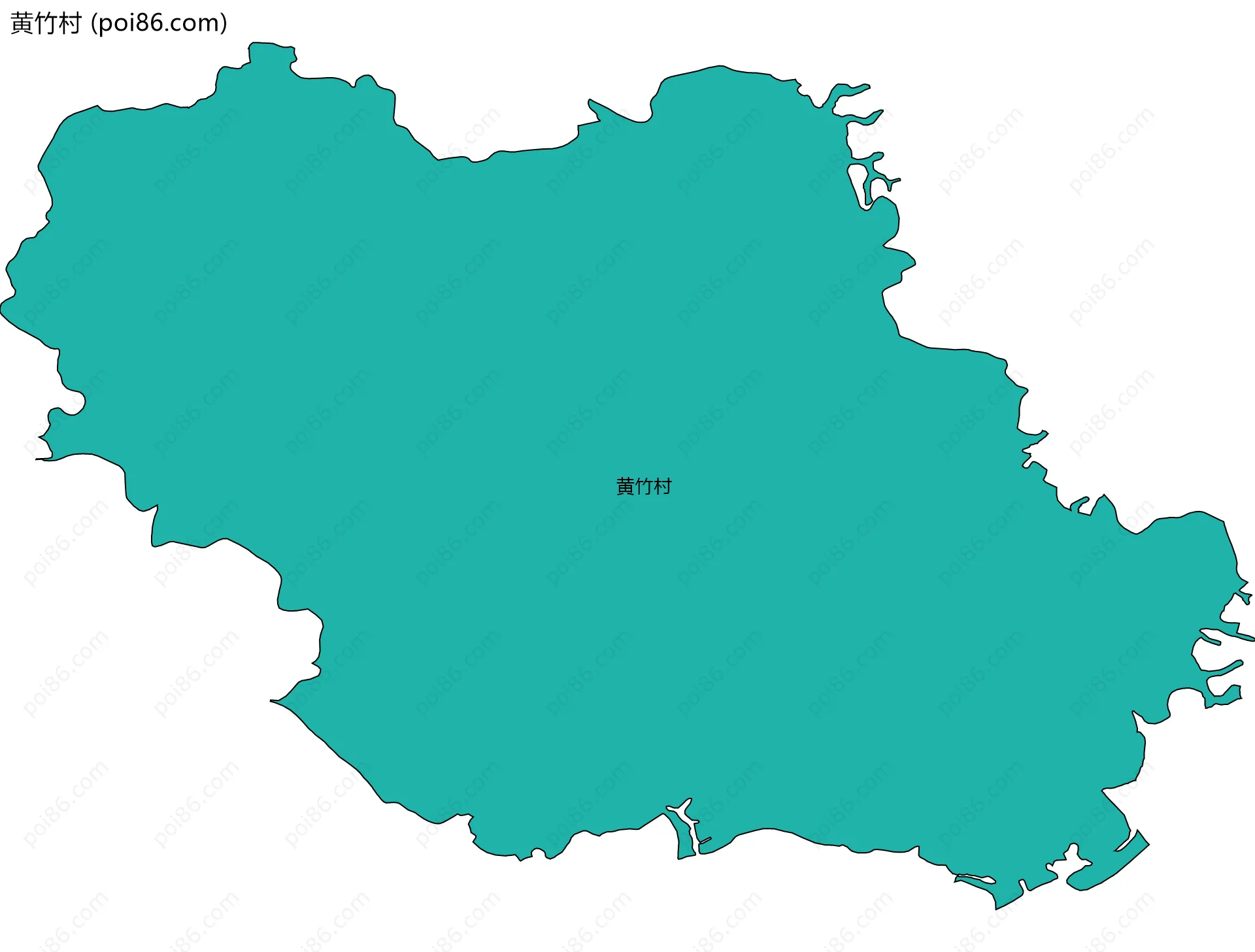 黄竹村边界地图