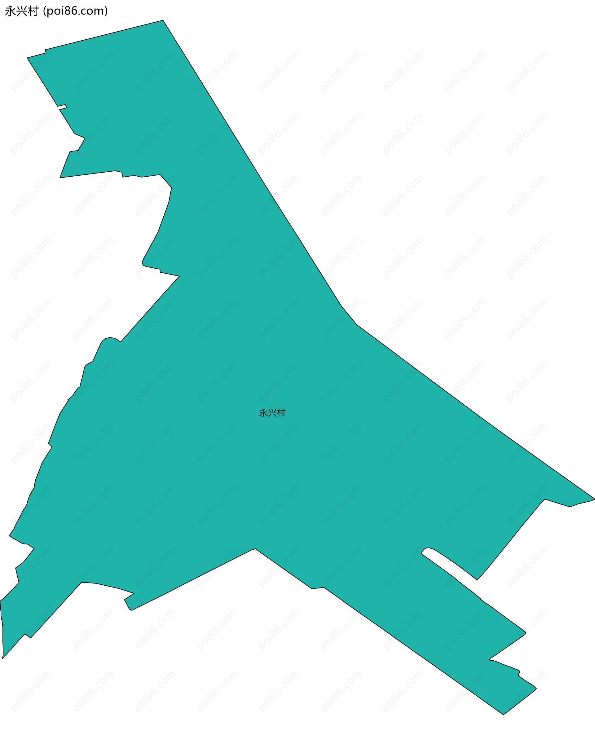 永兴村边界地图