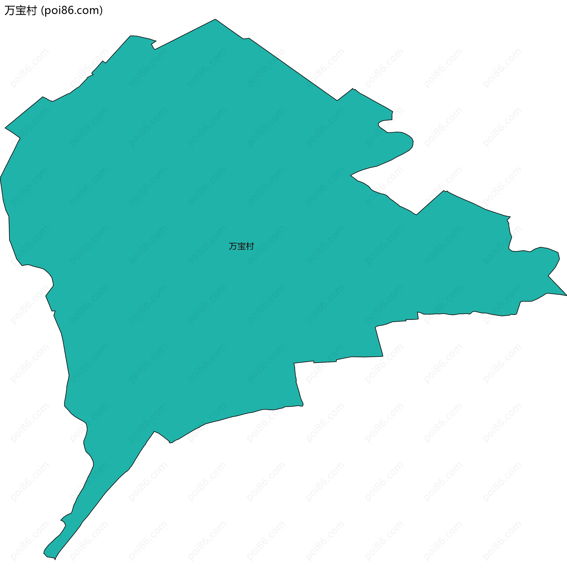 万宝村边界地图