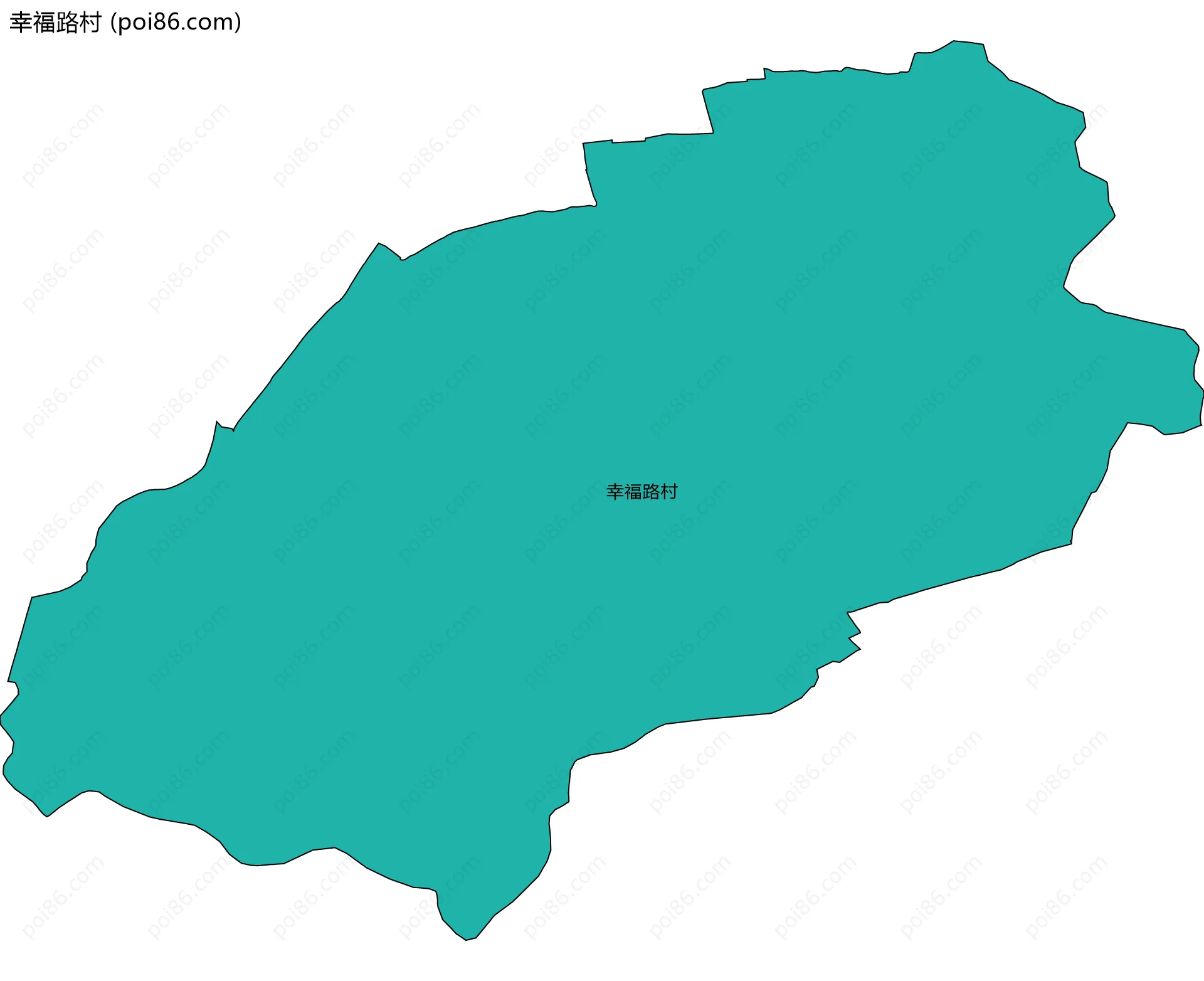 幸福路村边界地图