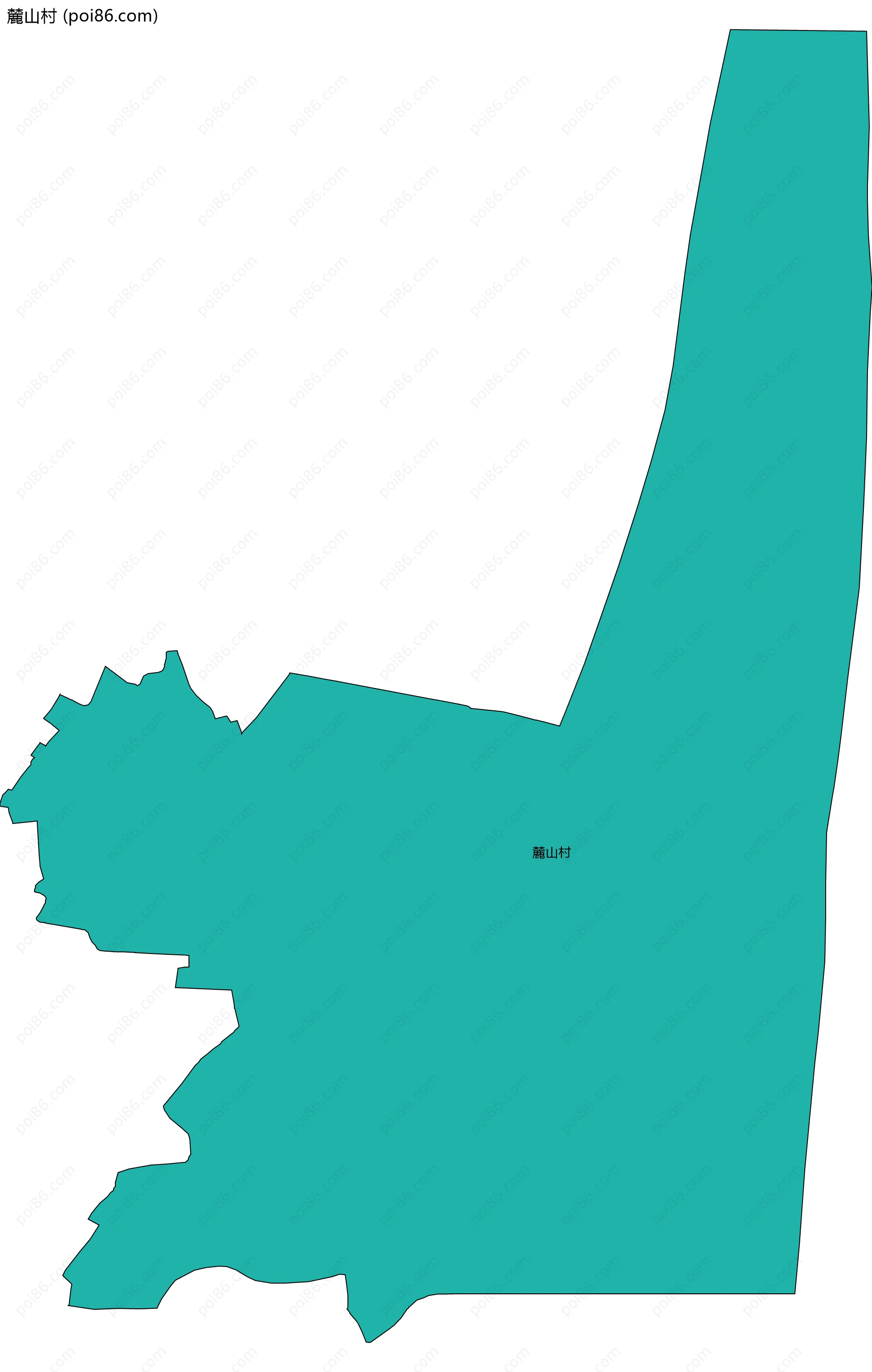 麓山村边界地图