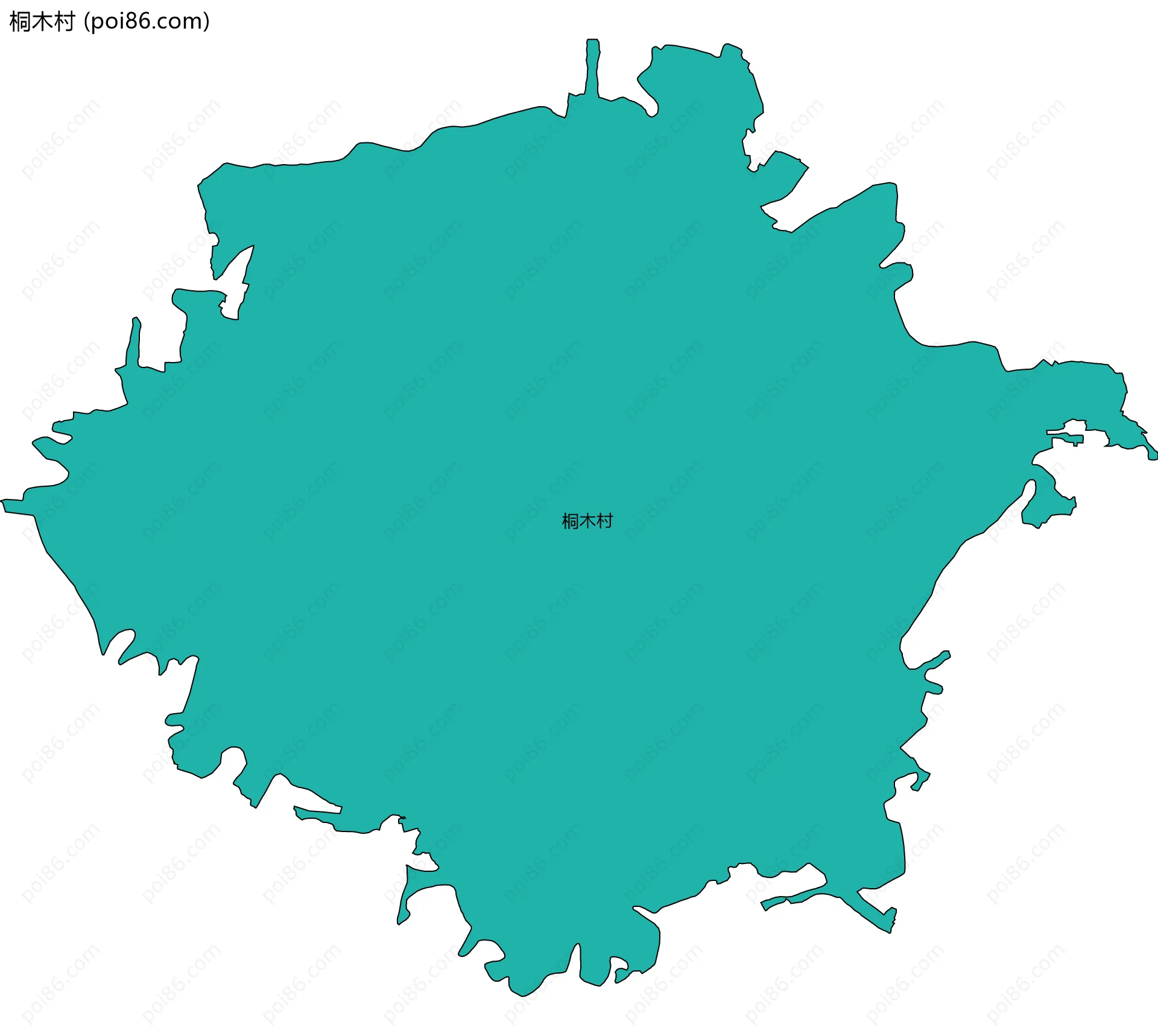 桐木村边界地图