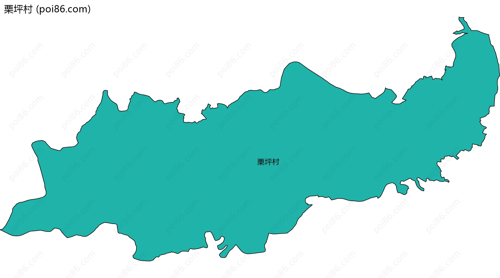 栗坪村边界地图