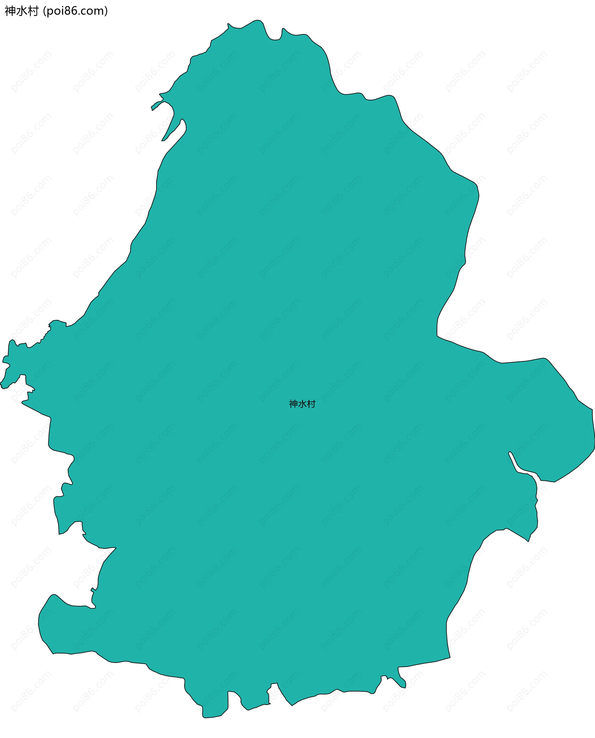 神水村边界地图