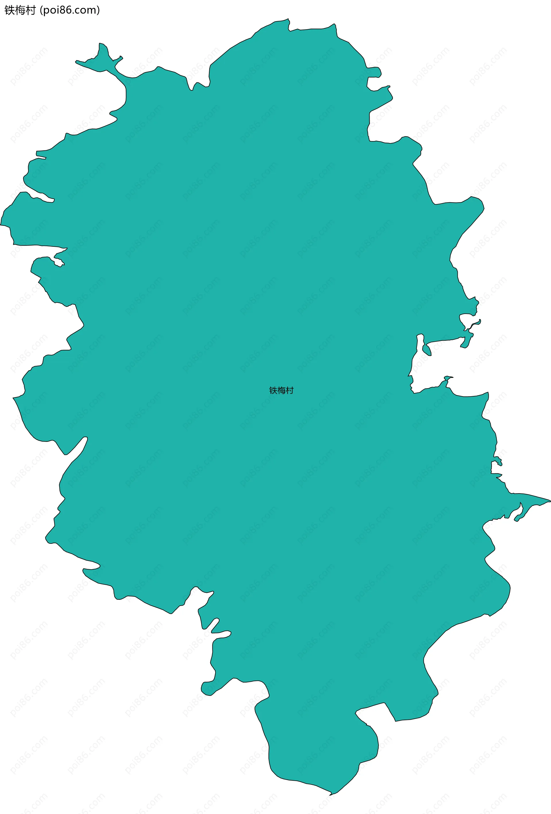 铁梅村边界地图