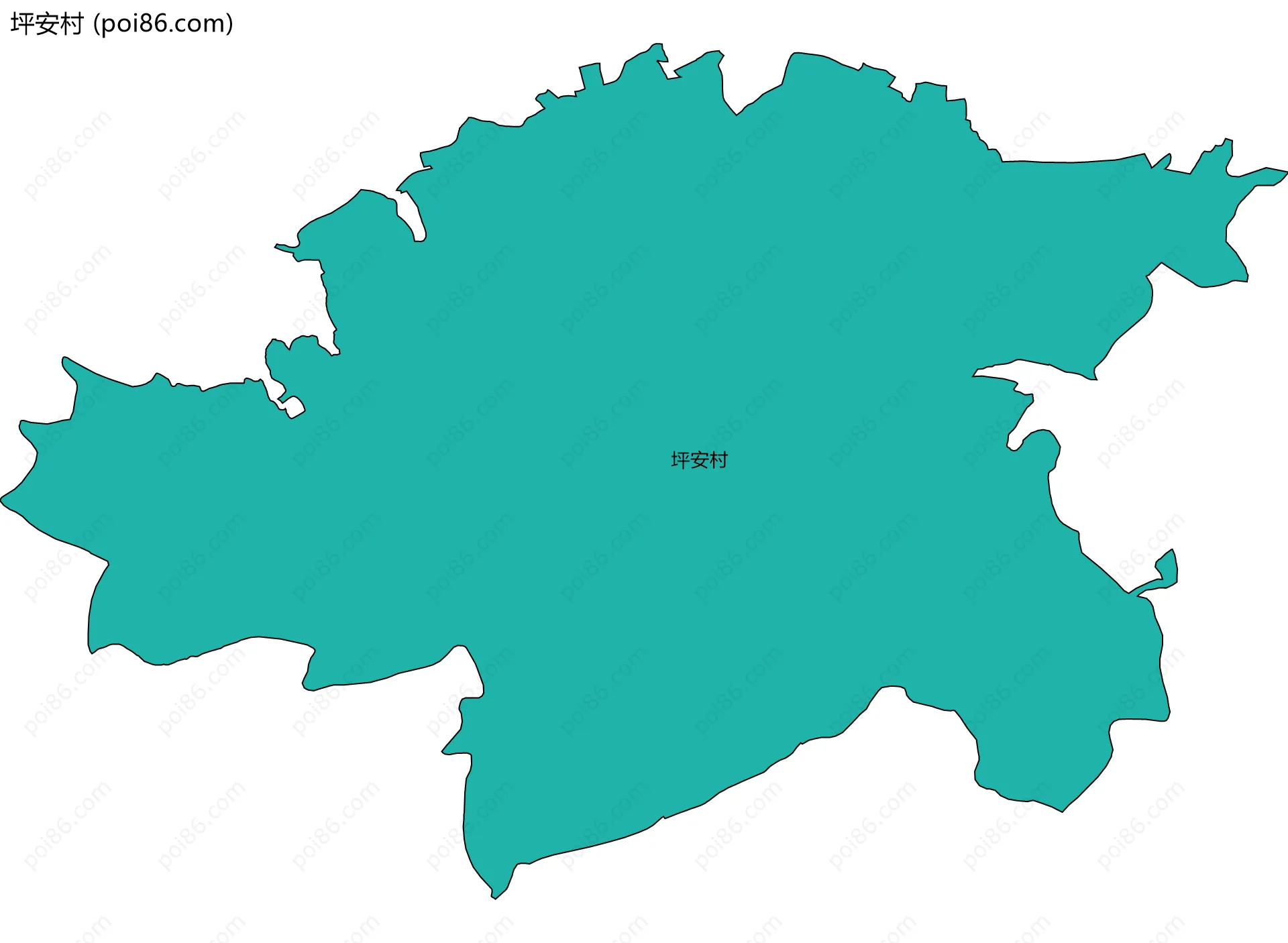 坪安村边界地图