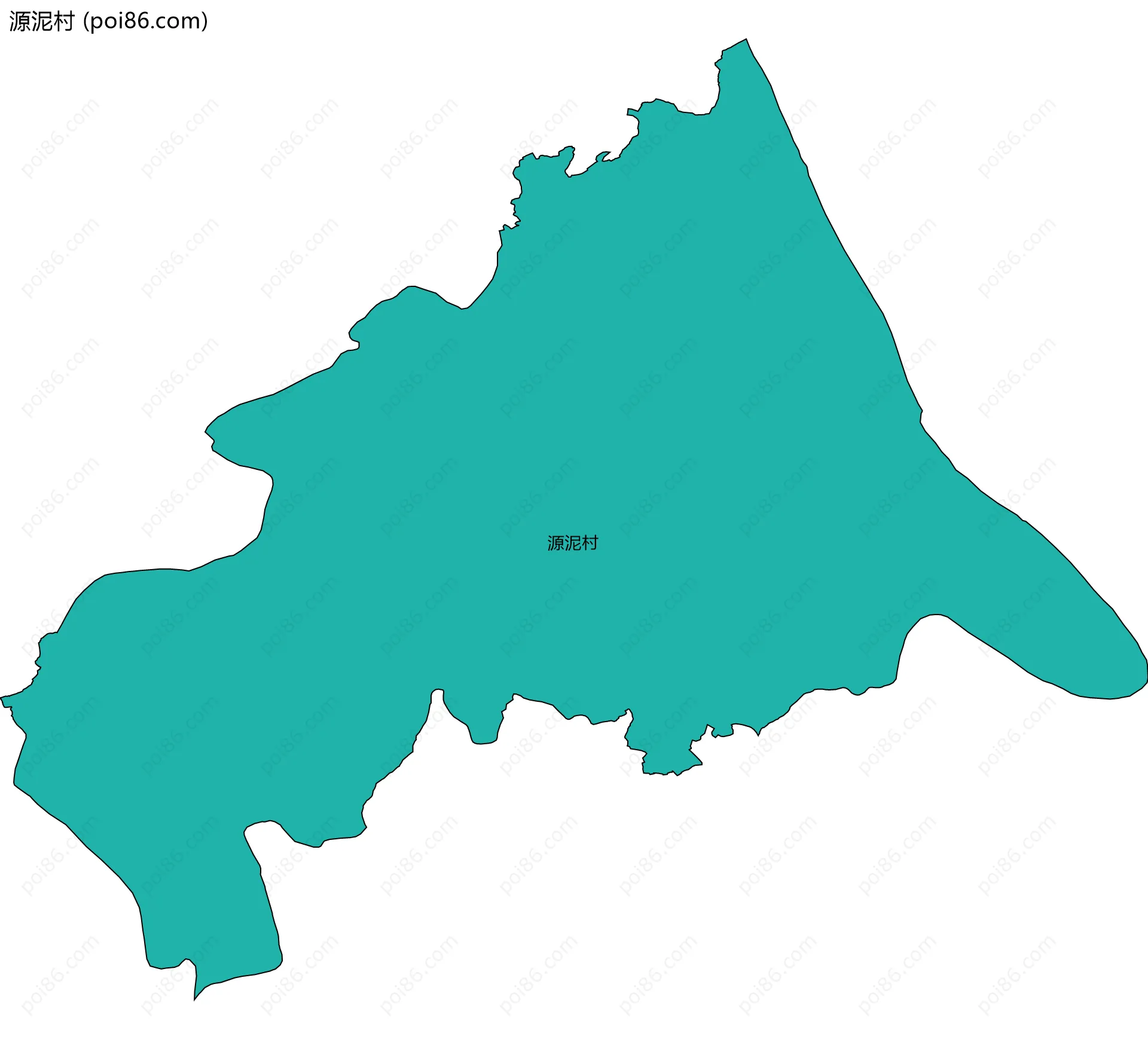 源泥村边界地图