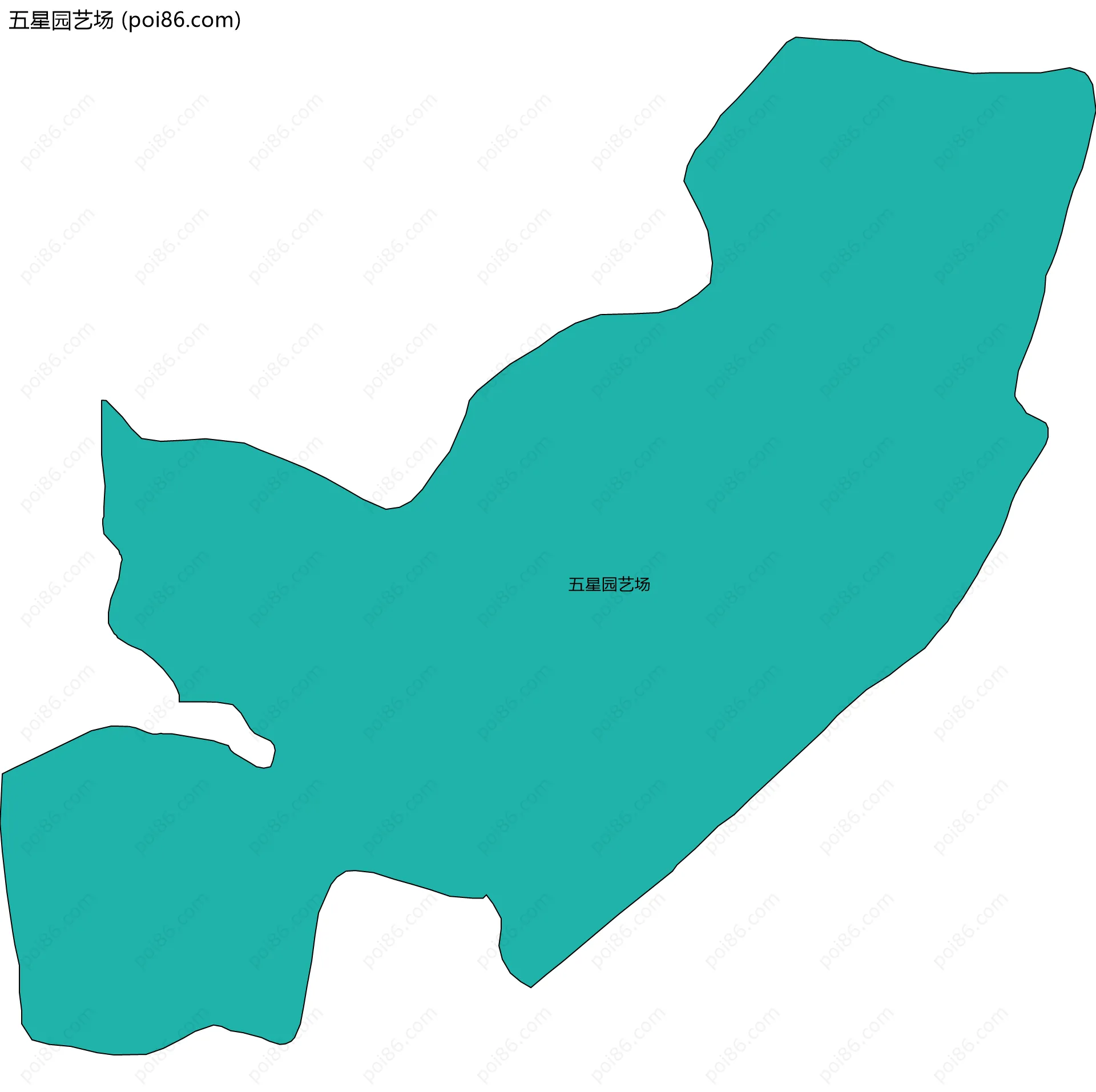 五星园艺场边界地图